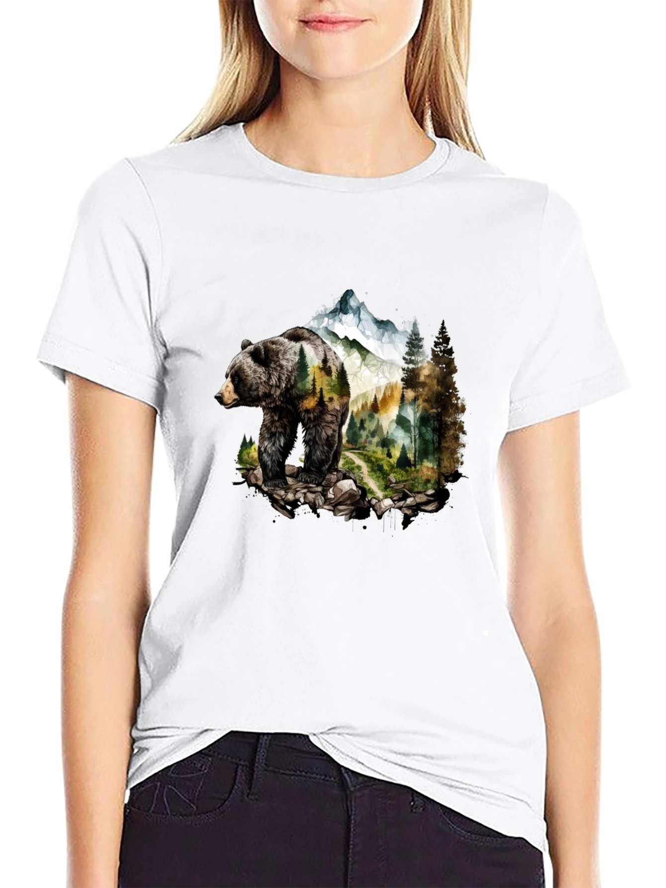 Bear Mountain Graphic Tee - Nature Inspired Design