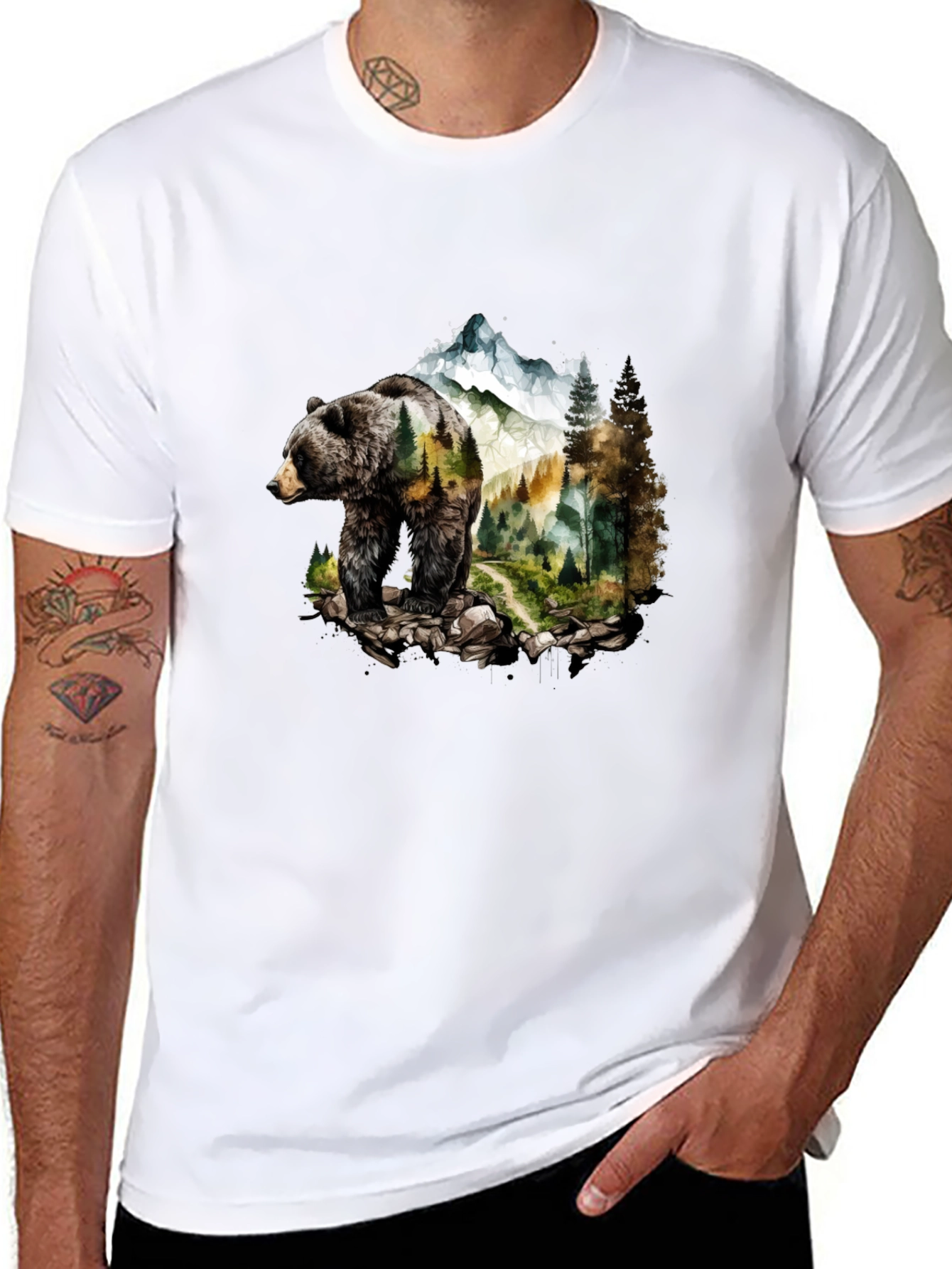 Bear Mountain Graphic Tee - Nature Inspired Design