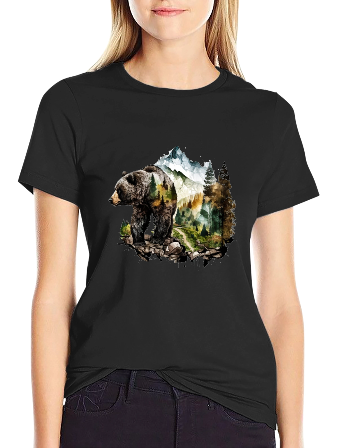 Bear Mountain Graphic Tee - Nature Inspired Design