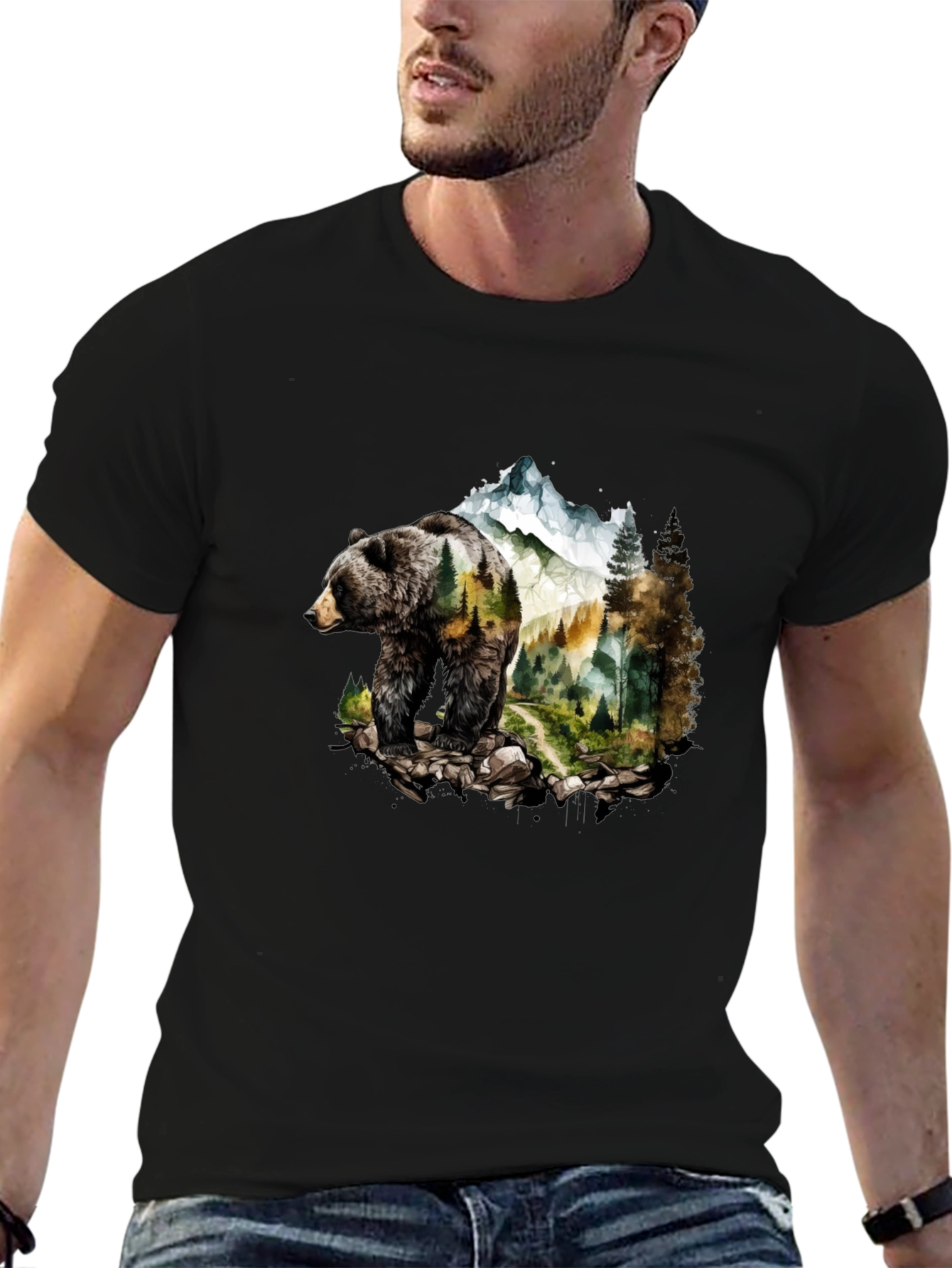 Bear Mountain Graphic Tee - Nature Inspired Design