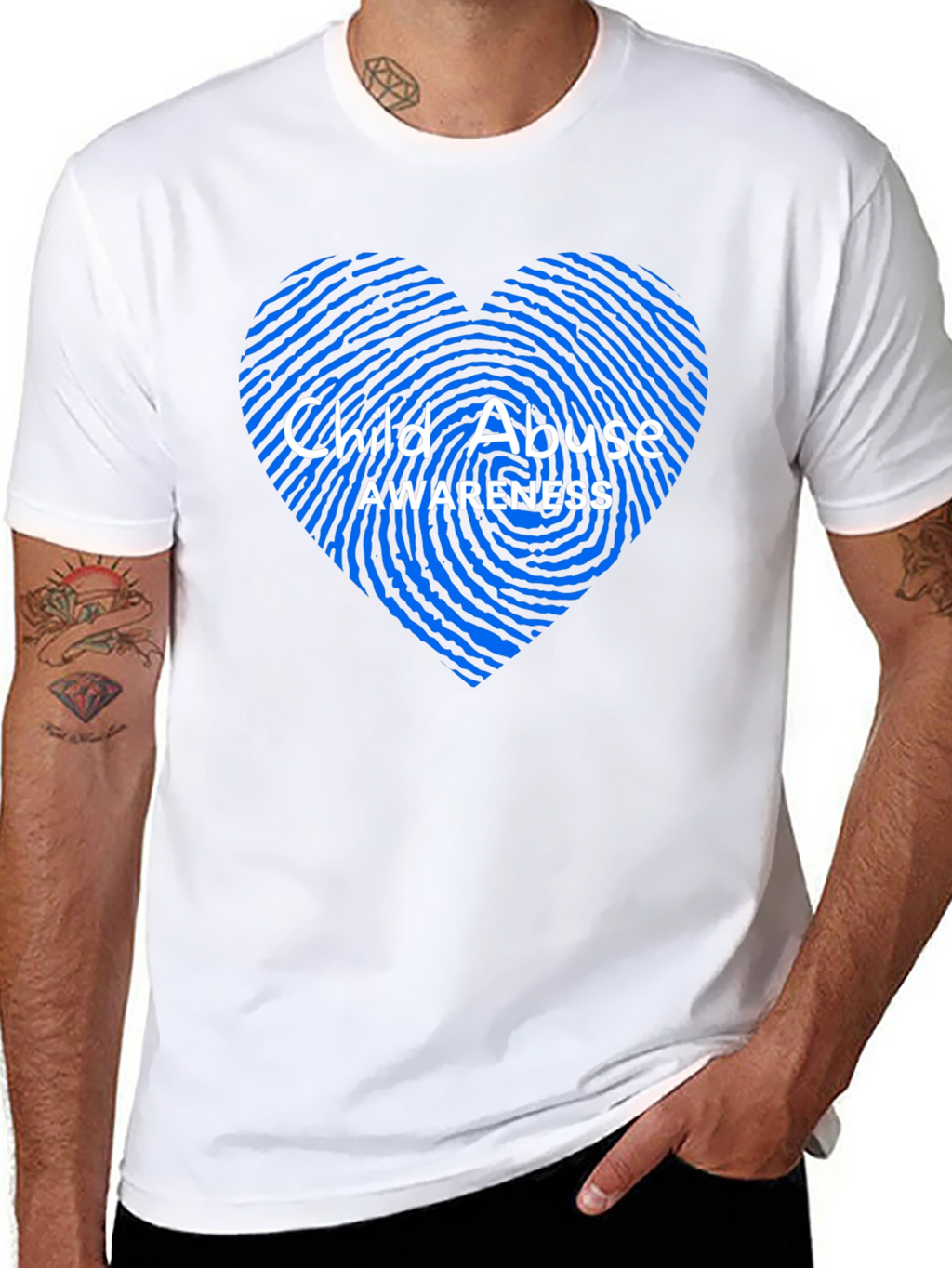 Child Abuse Awareness Heart T-Shirt
