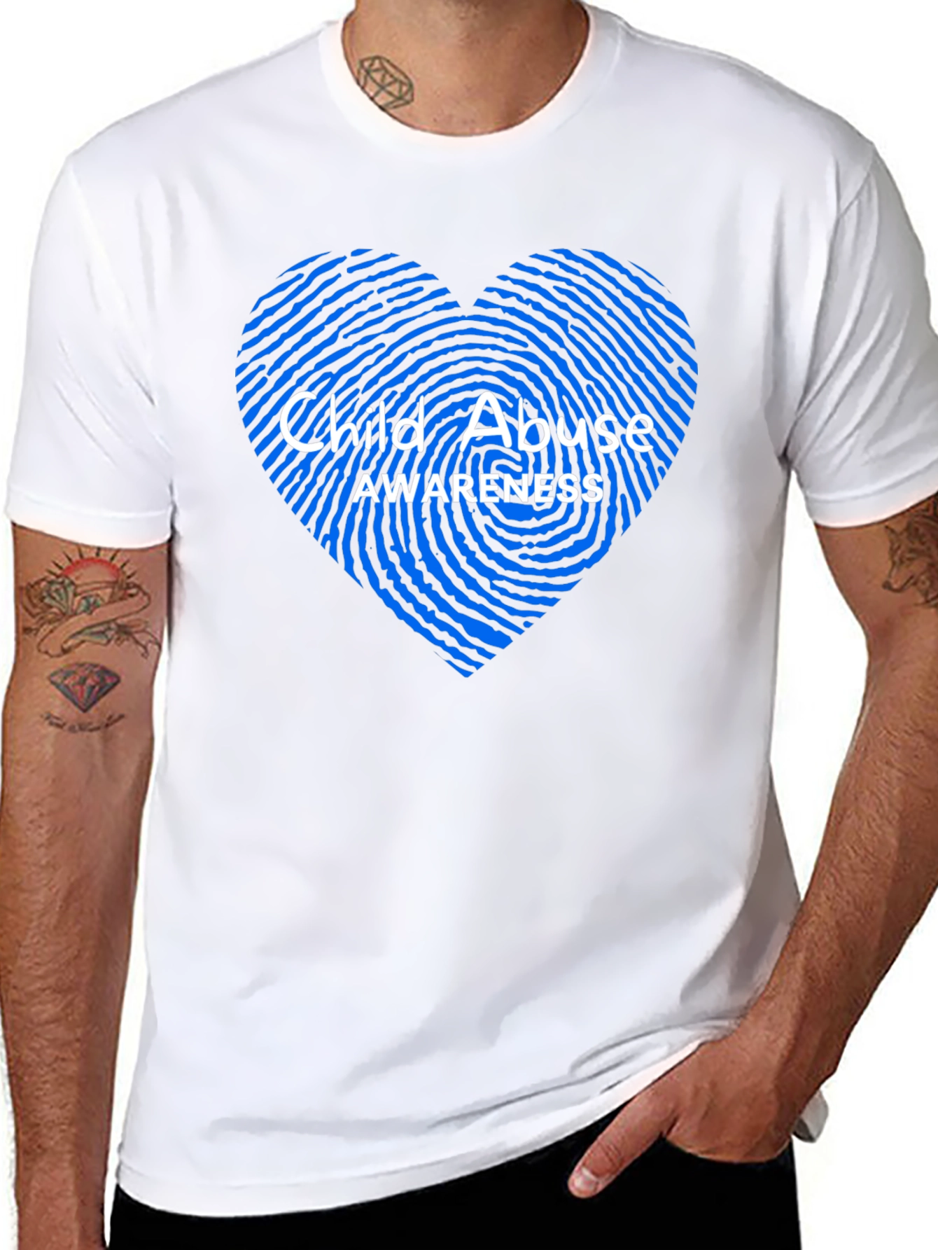 Child Abuse Awareness Heart T-Shirt