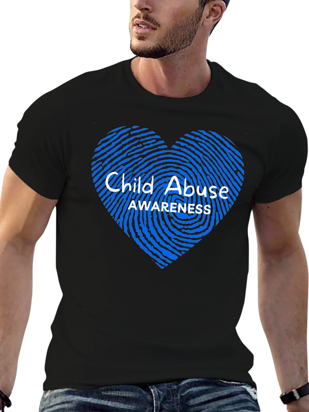 Child Abuse Awareness Heart T-Shirt