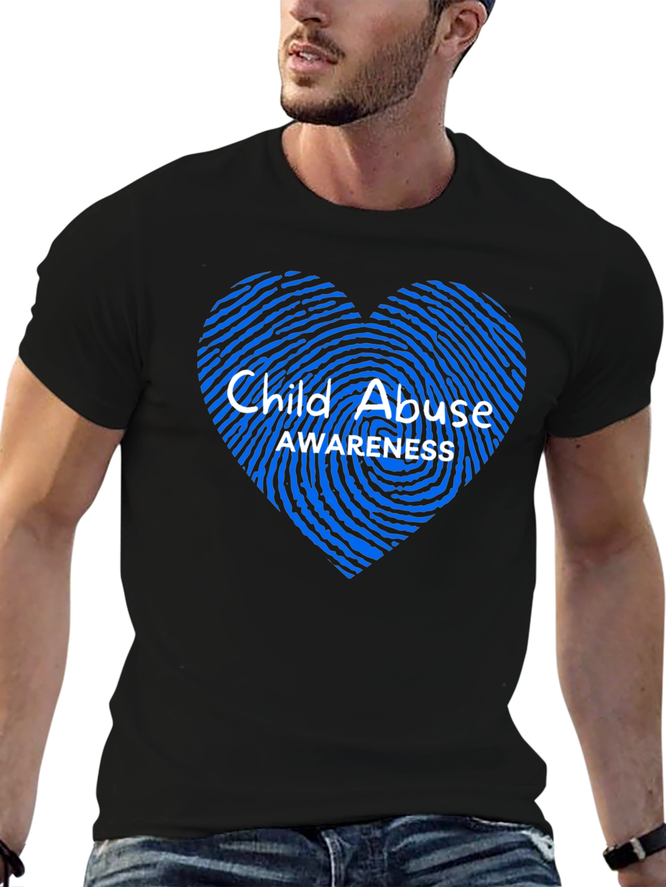 Child Abuse Awareness Heart T-Shirt