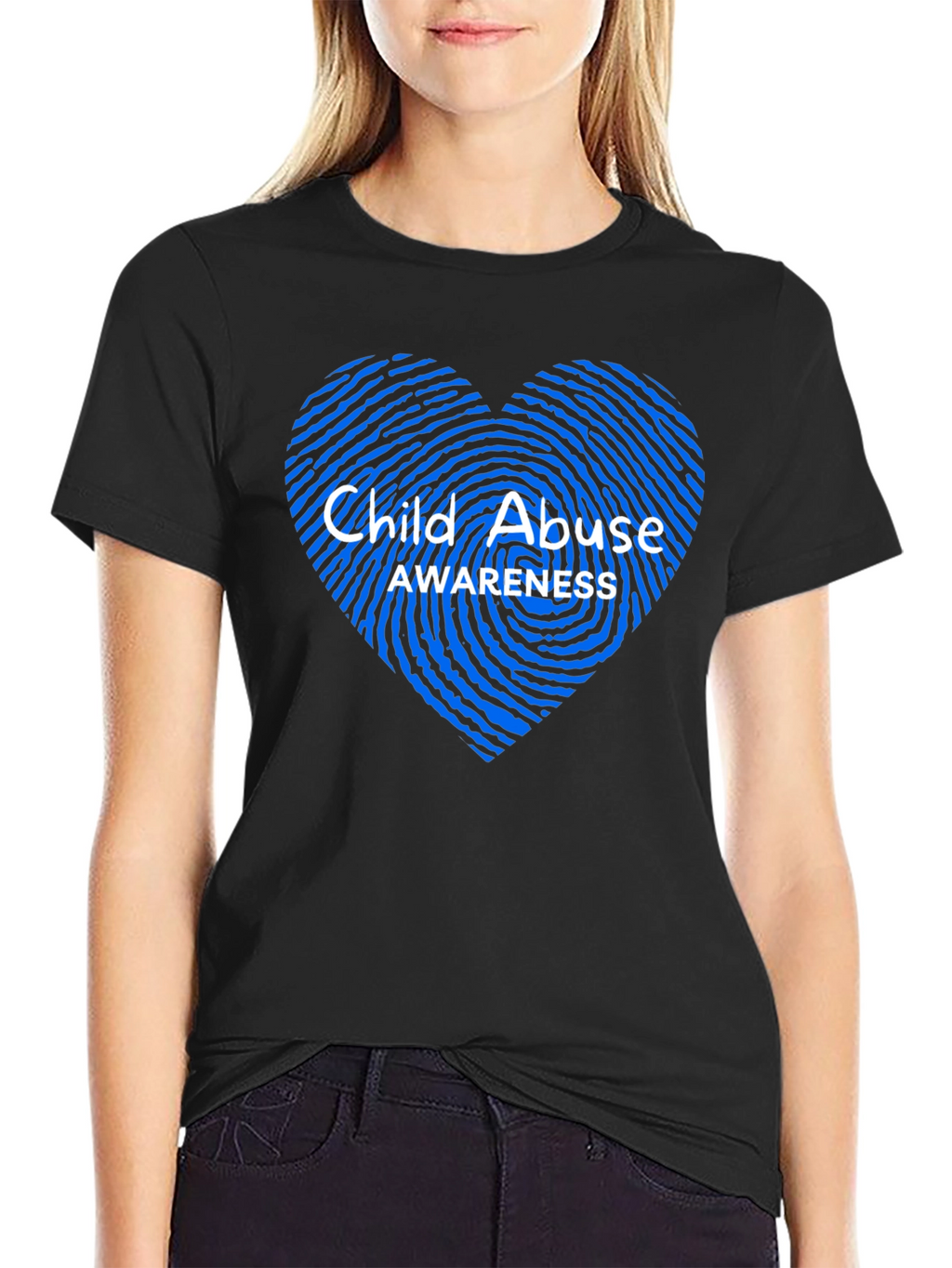Child Abuse Awareness Heart T-Shirt