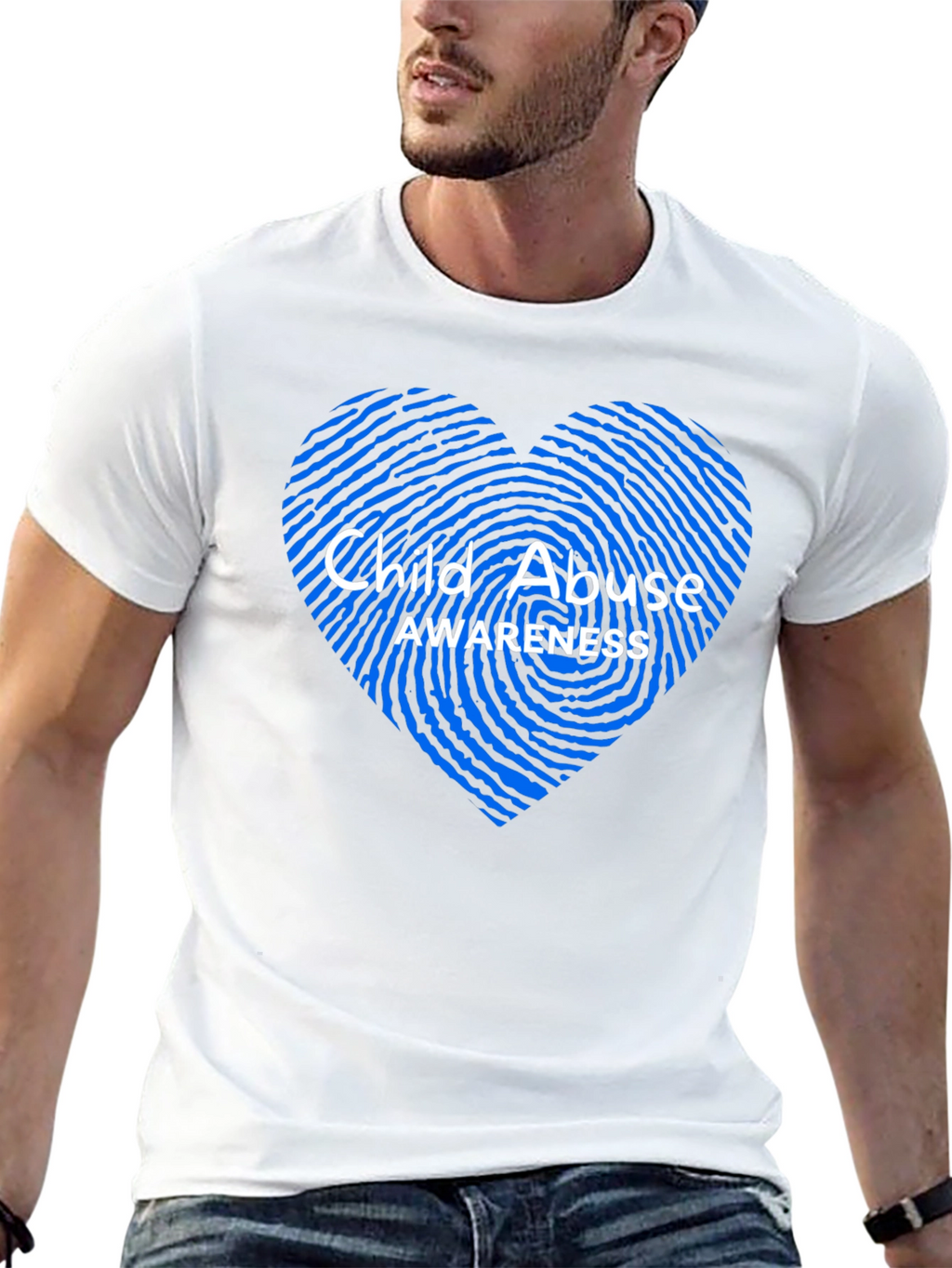 Child Abuse Awareness Heart T-Shirt