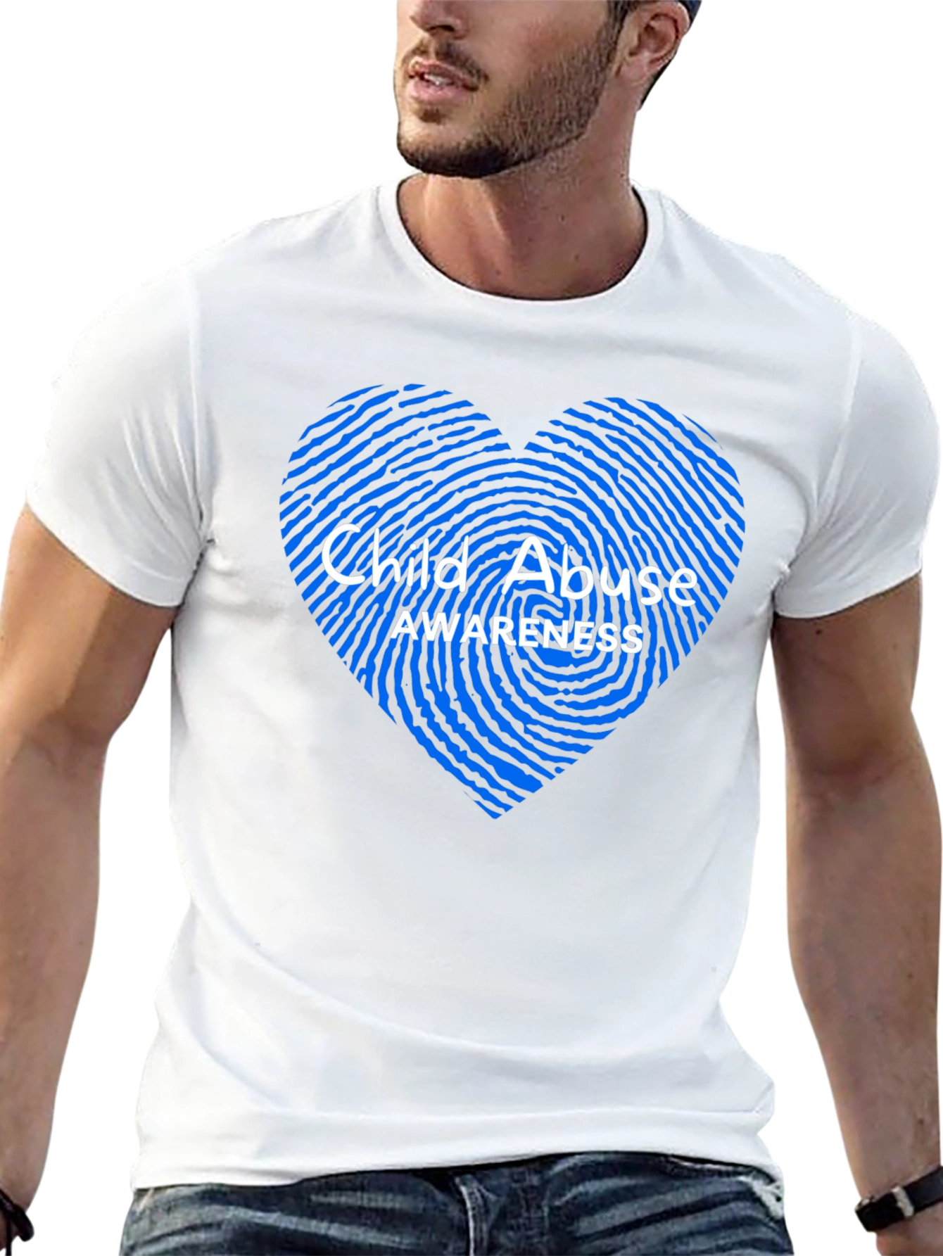 Child Abuse Awareness Heart T-Shirt