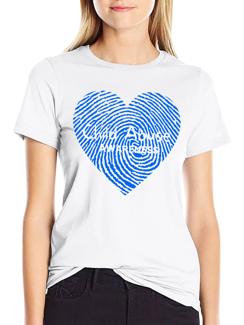 Child Abuse Awareness Heart T-Shirt