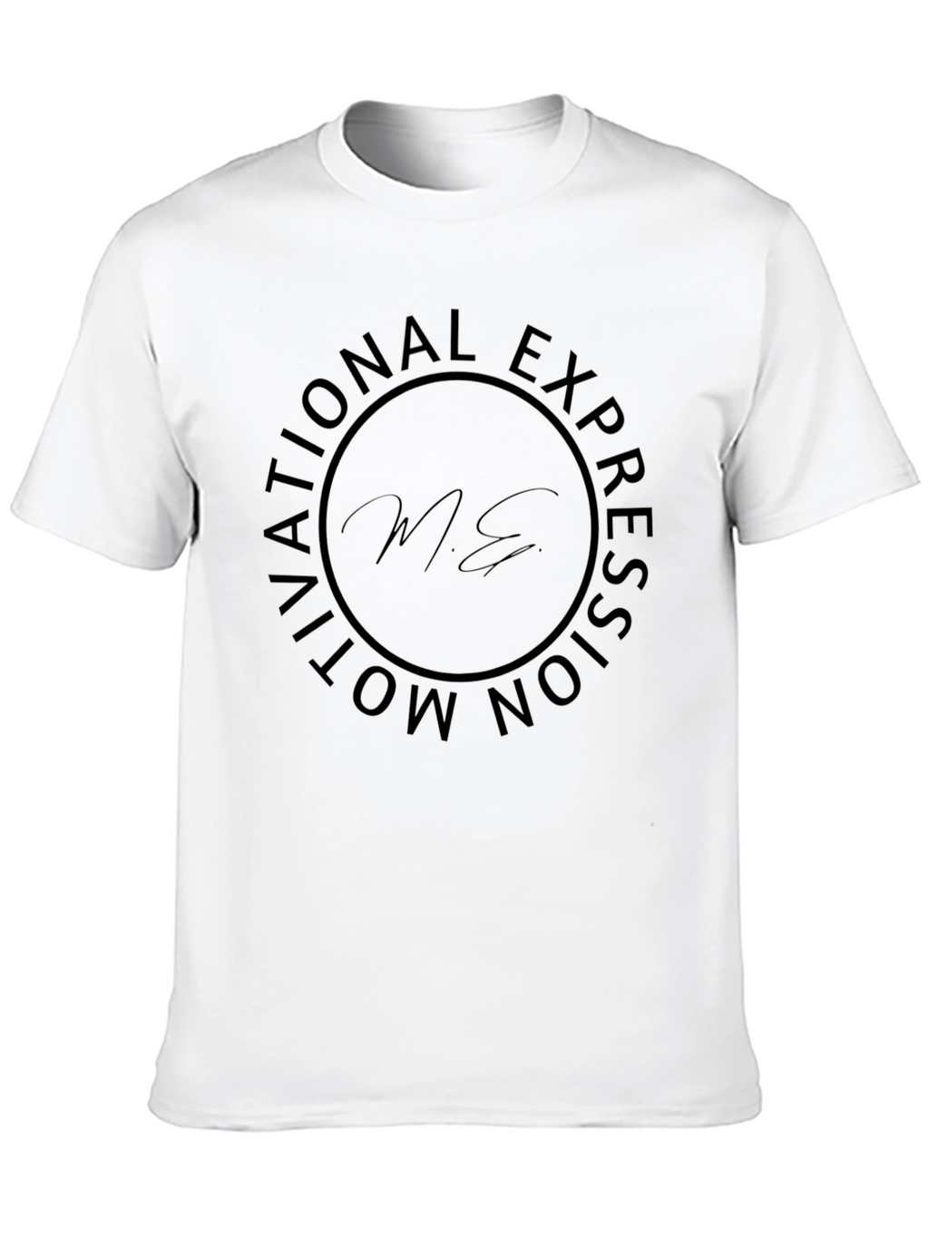 Motivational Expression Black Graphic T-Shirt
