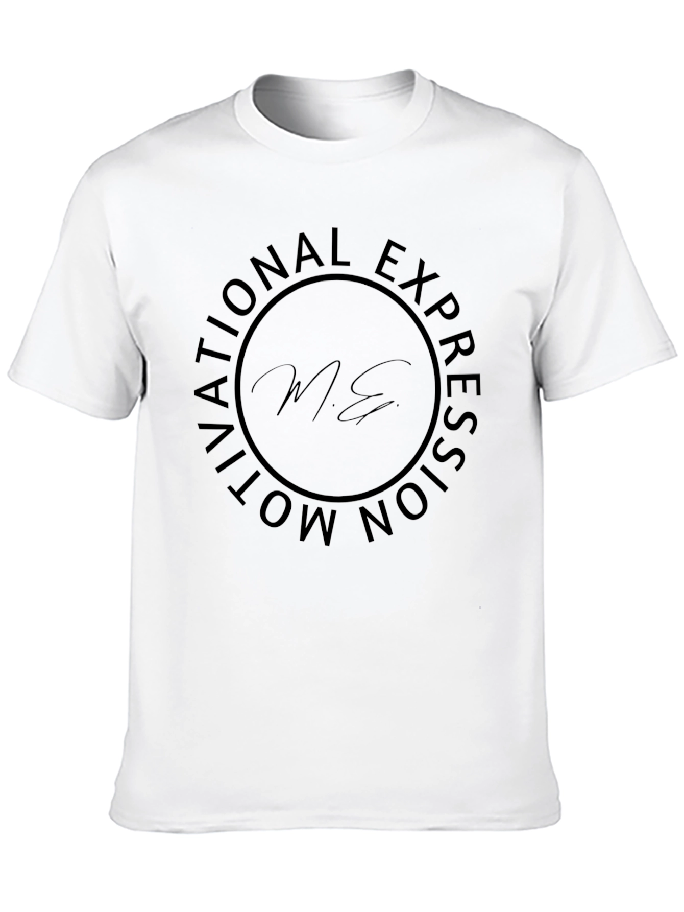 Motivational Expression Black Graphic T-Shirt