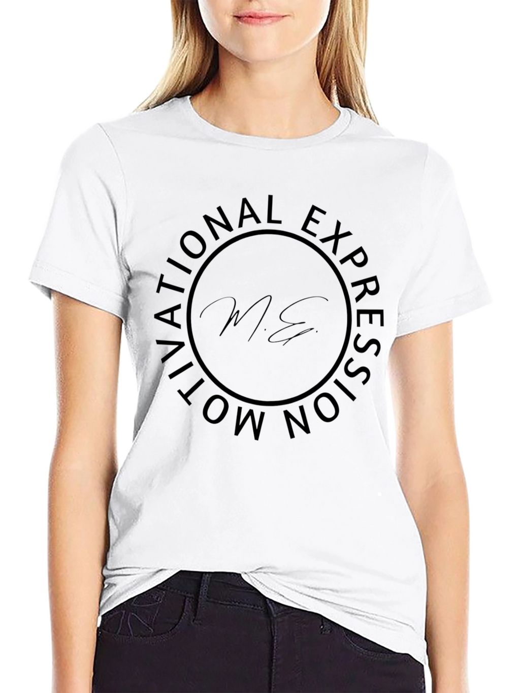 Motivational Expression Black Graphic T-Shirt