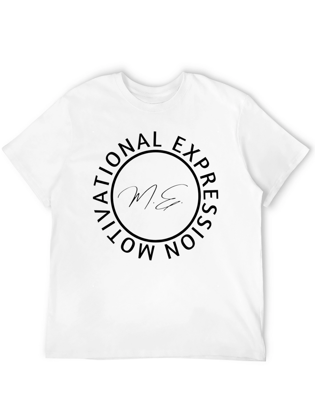 Motivational Expression Black Graphic T-Shirt