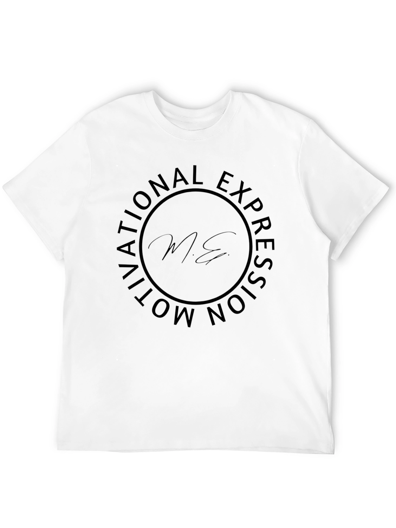 Motivational Expression Black Graphic T-Shirt