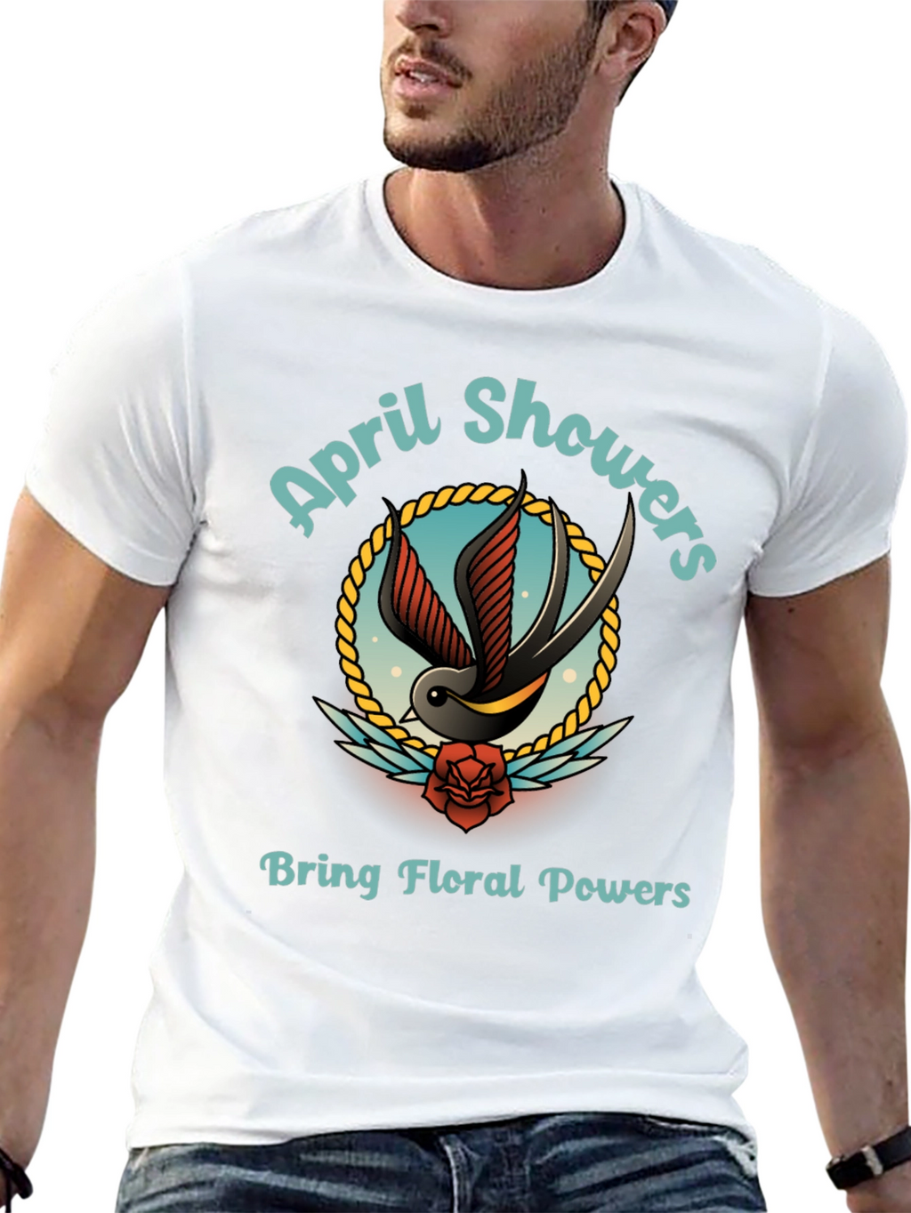 April Showers Floral Powers Graphic T-Shirt