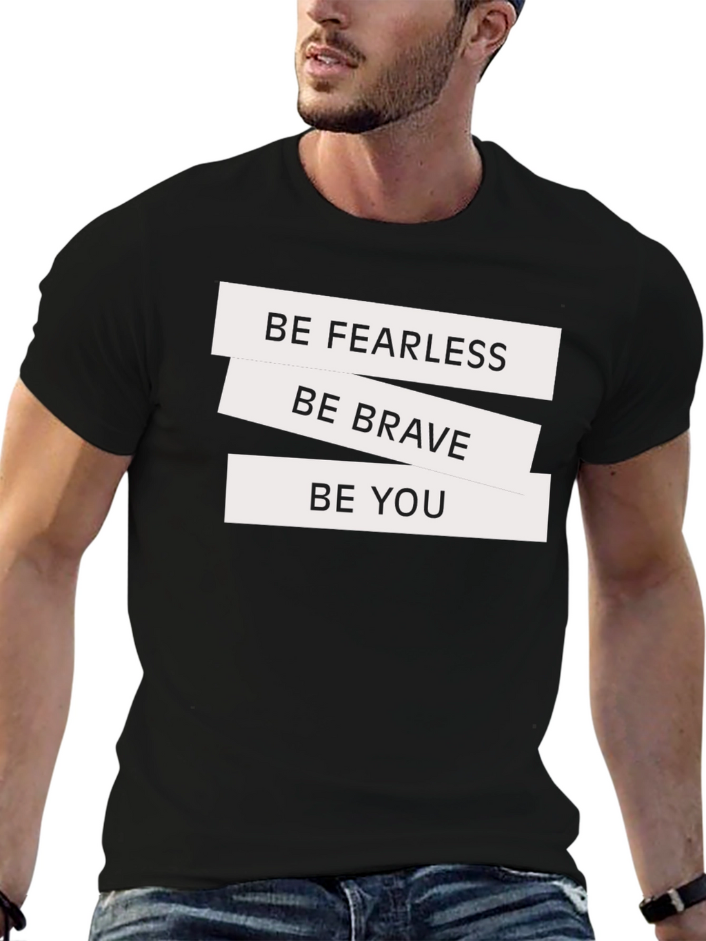 Be Fearless Graphic Tee - Black T-Shirt