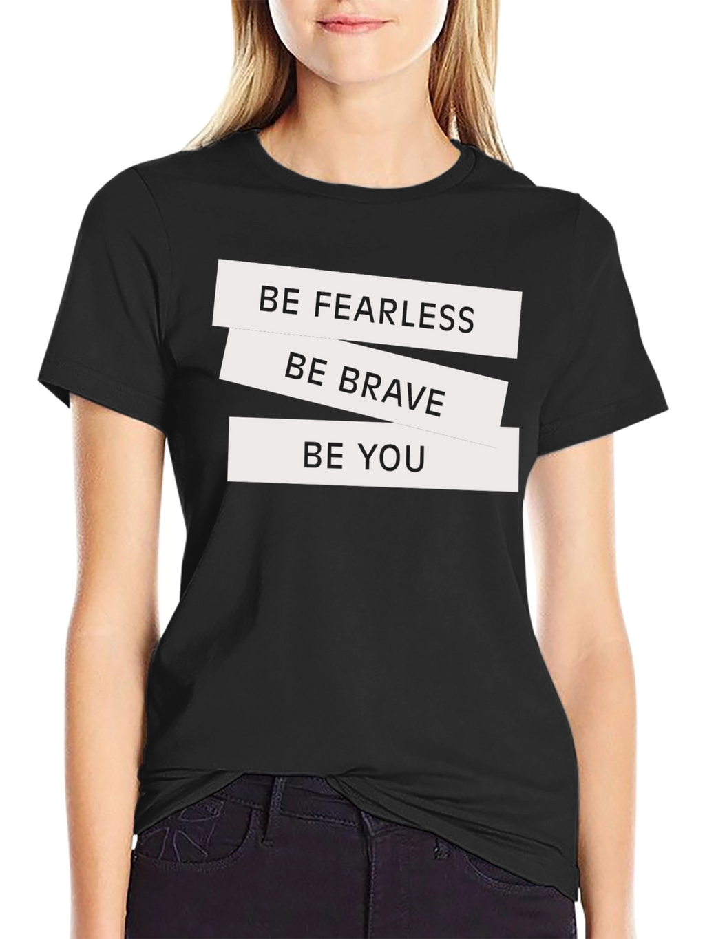 Be Fearless Graphic Tee - Black T-Shirt