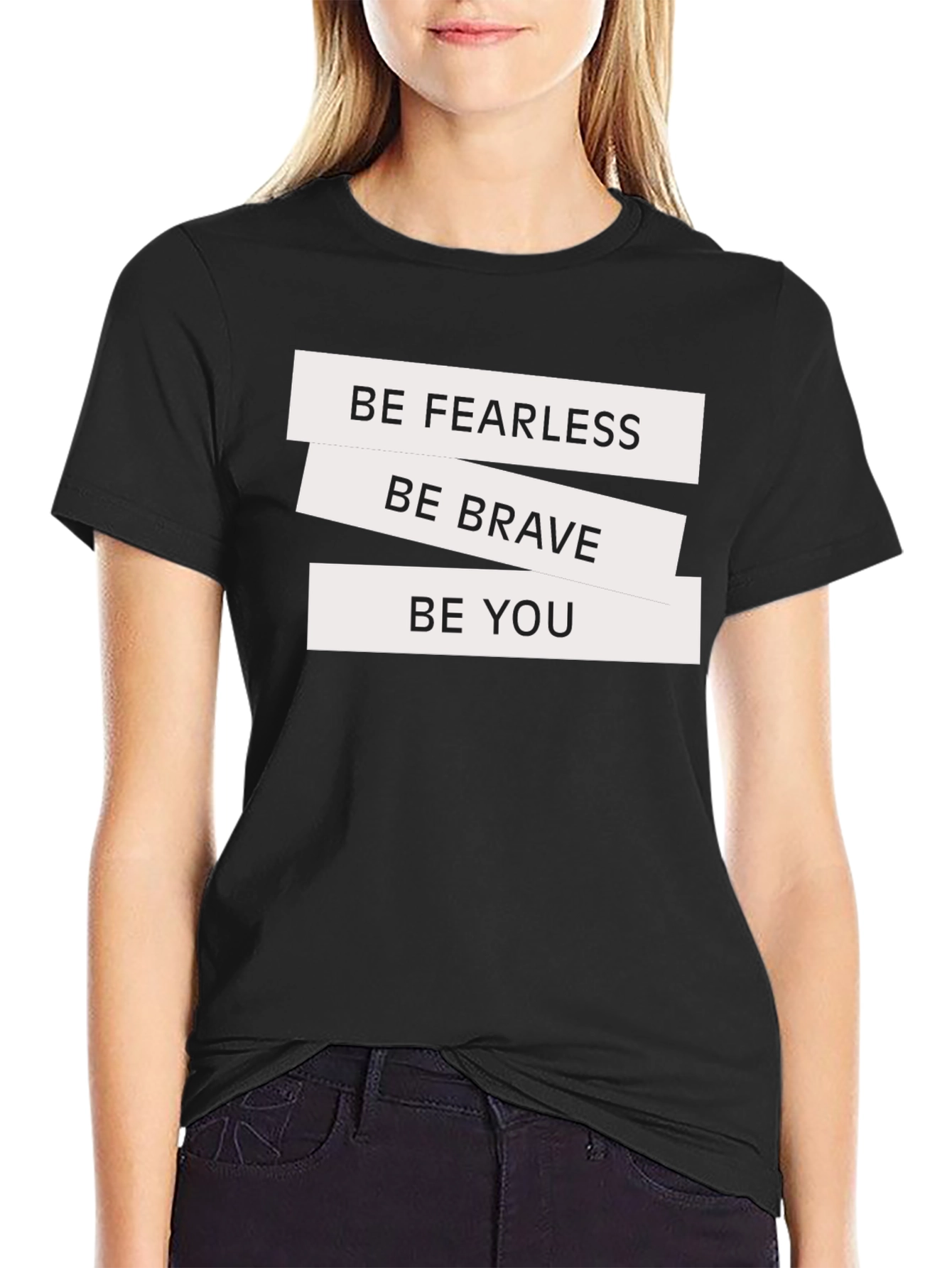Be Fearless Graphic Tee - Black T-Shirt