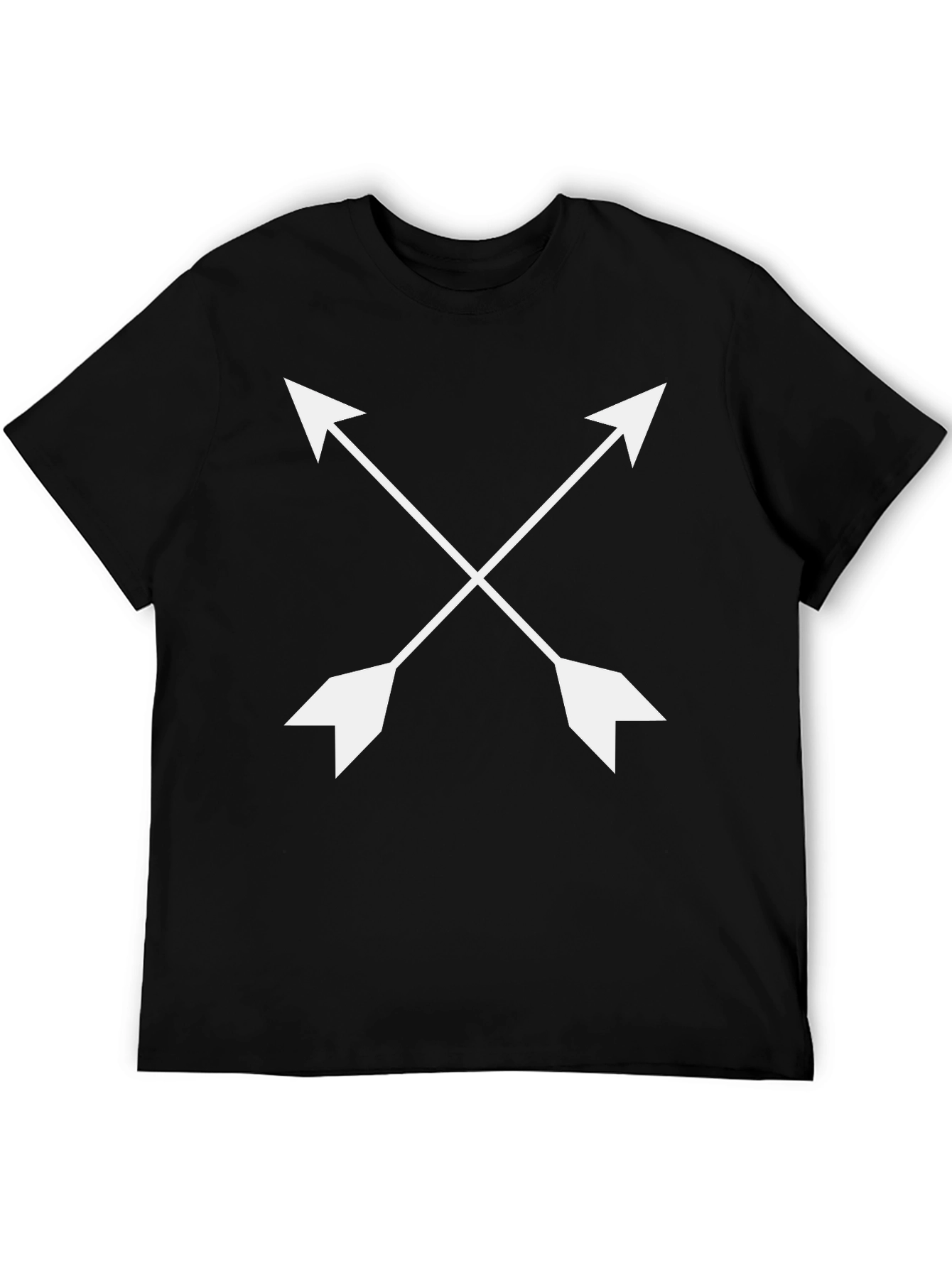 Crossed Arrows Graphic Tee - Black