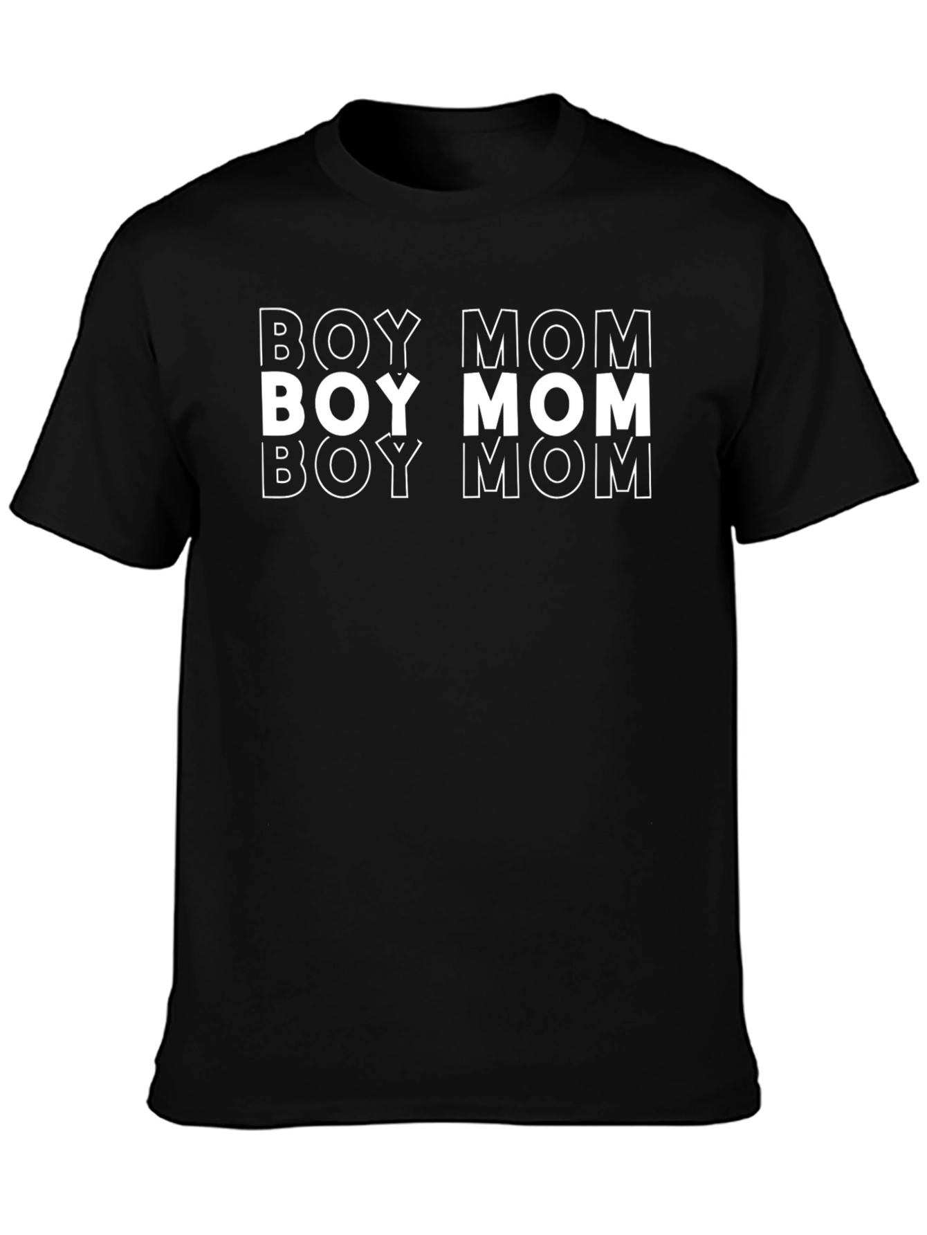 Boy Mom Graphic Tee - Black T-Shirt