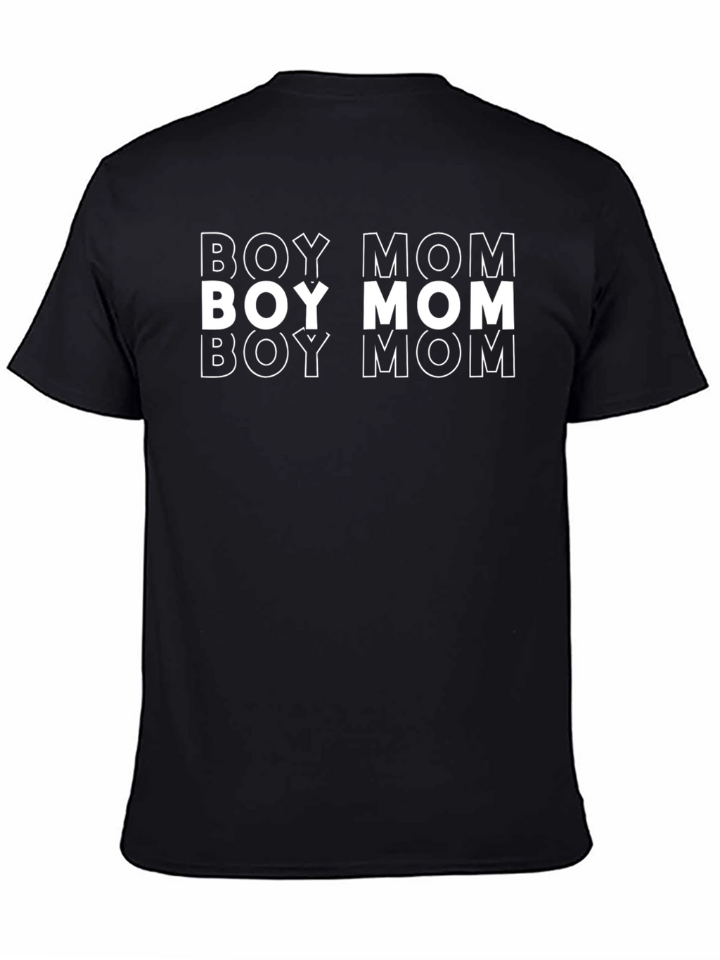 Boy Mom Graphic Tee - Black T-Shirt