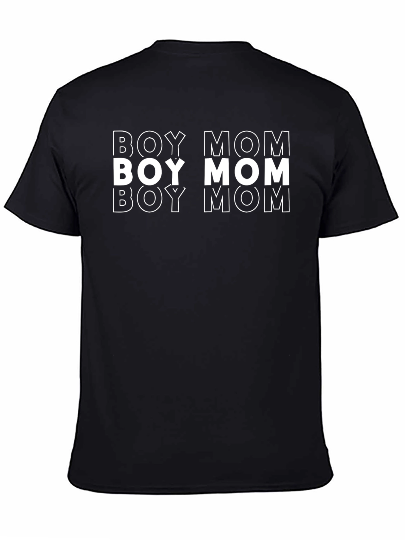 Boy Mom Graphic Tee - Black T-Shirt