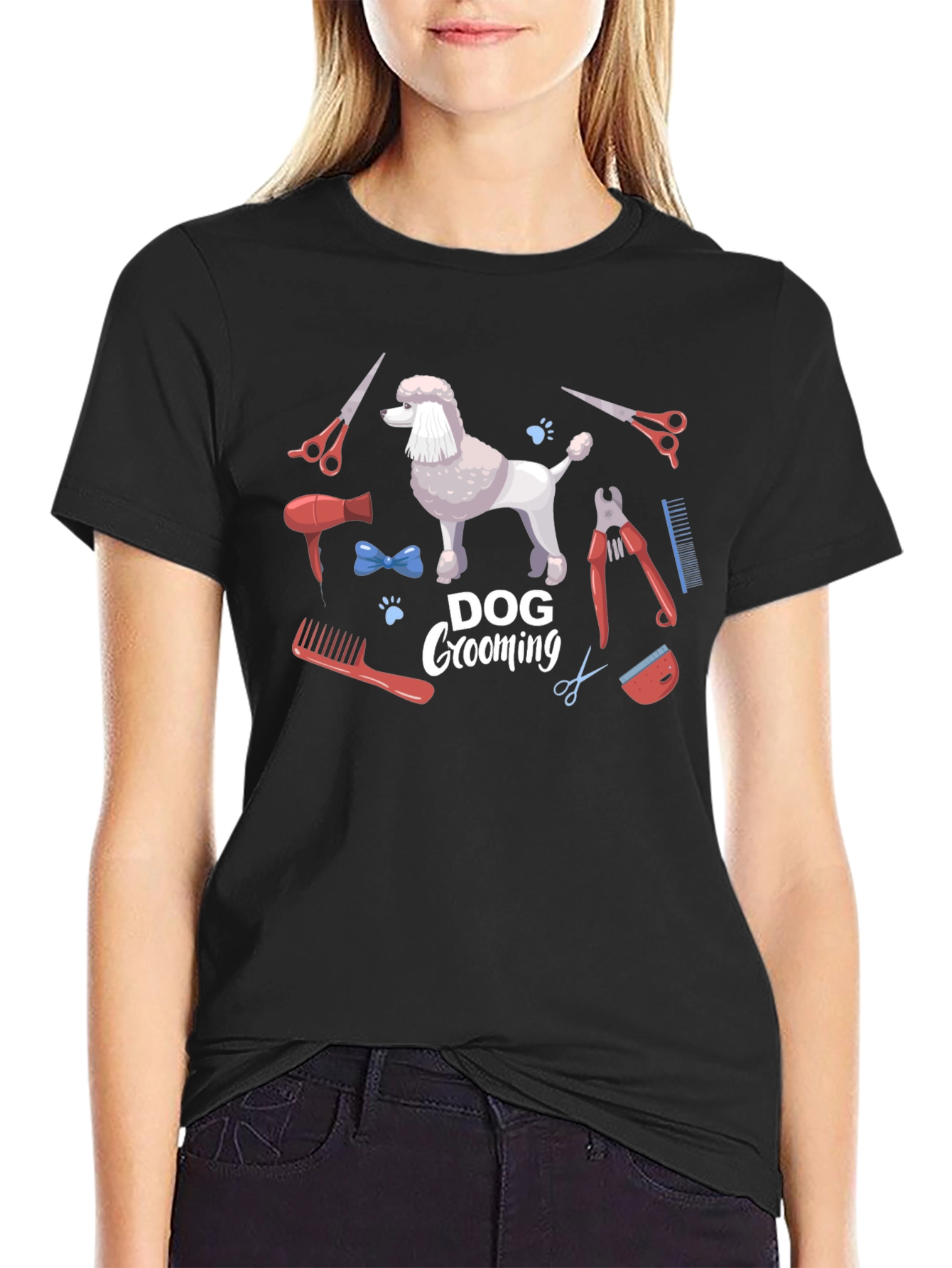 Dog Grooming T-Shirt Poodle Tee Pet Lover Gift