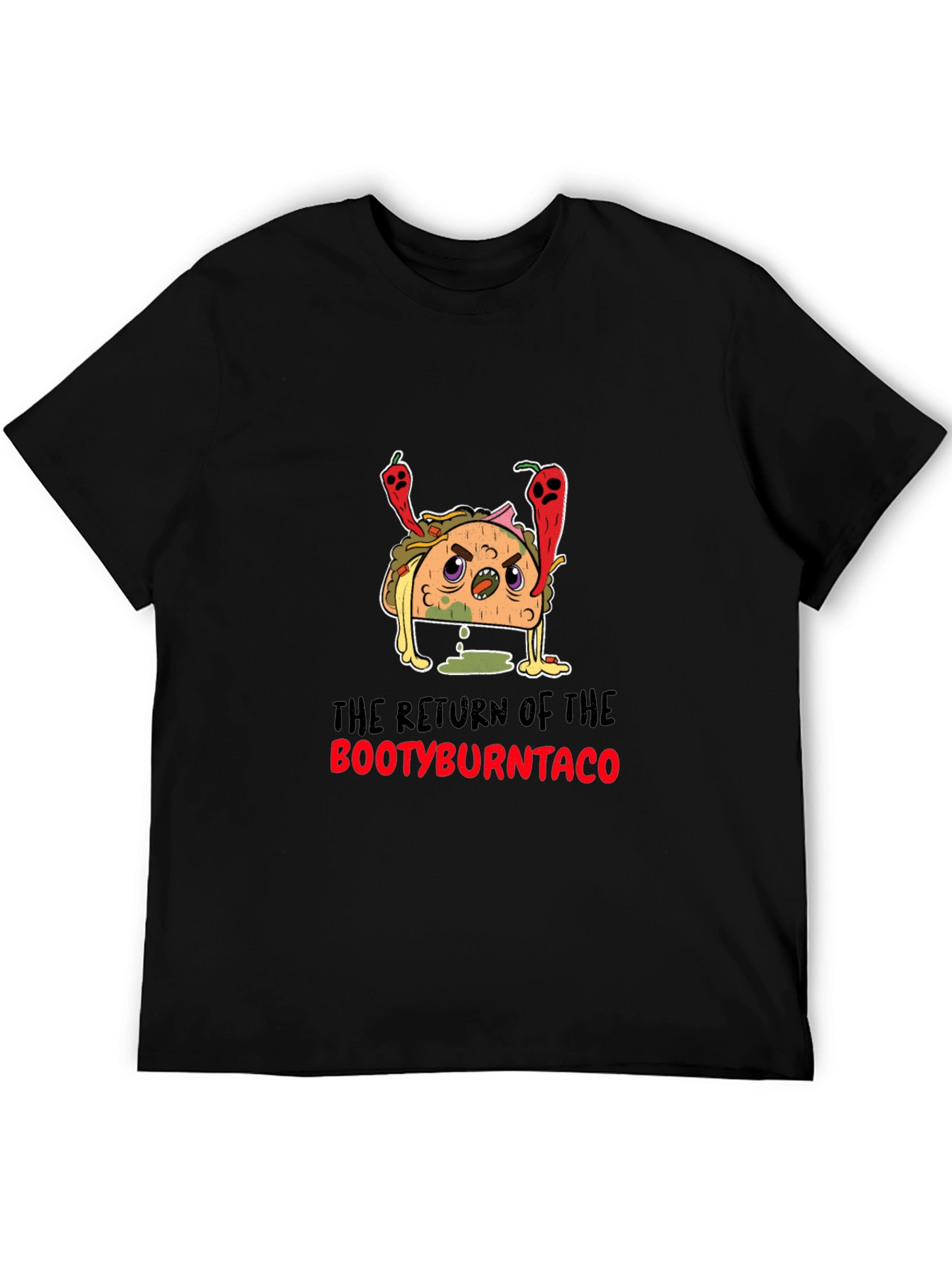 Bootyburntaco Graphic Tee - Black T-Shirt