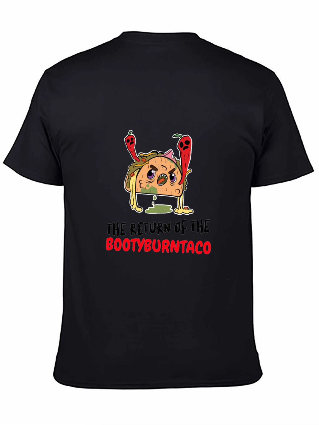 Bootyburntaco Graphic Tee - Black T-Shirt
