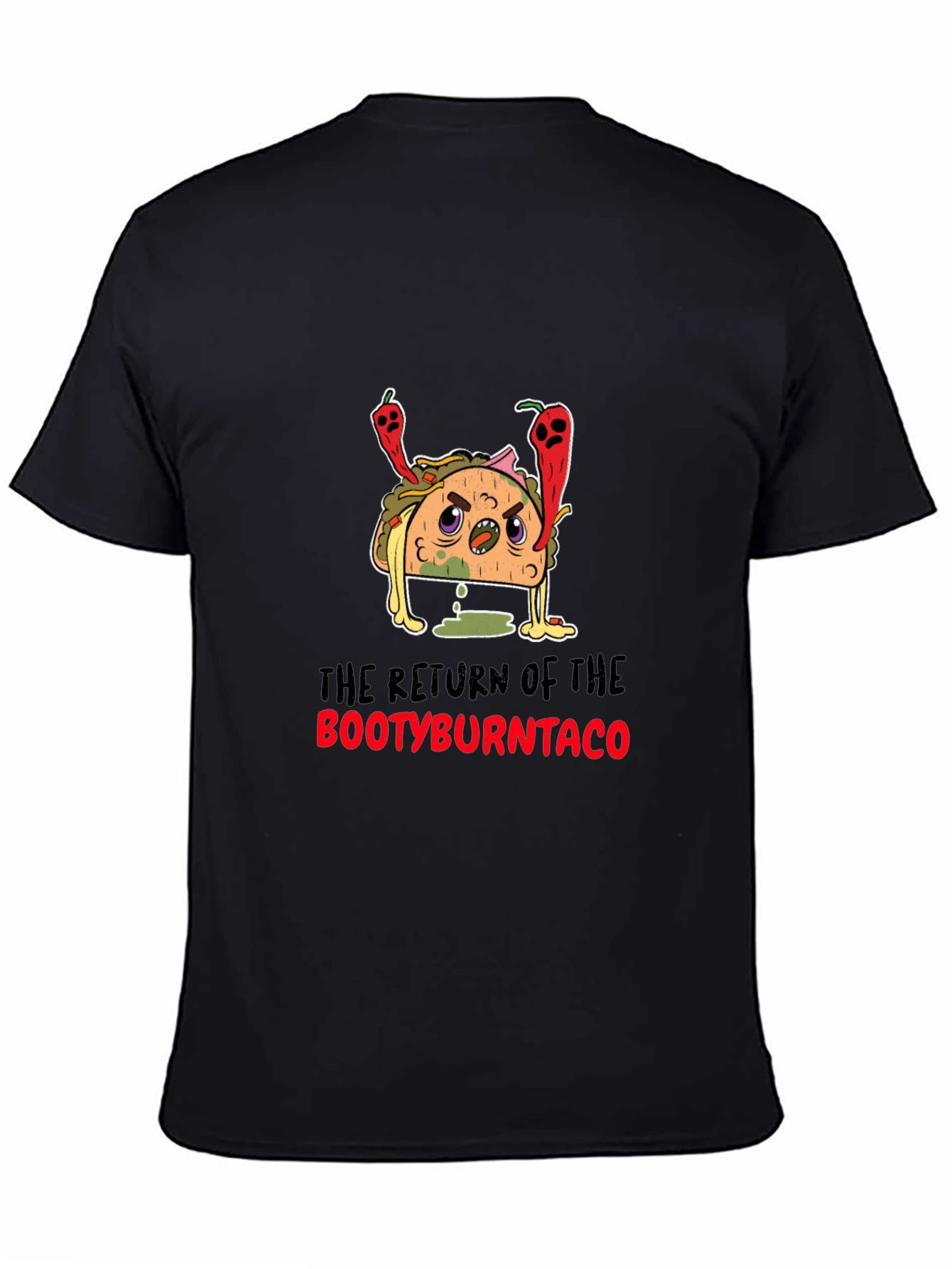 Bootyburntaco Graphic Tee - Black T-Shirt