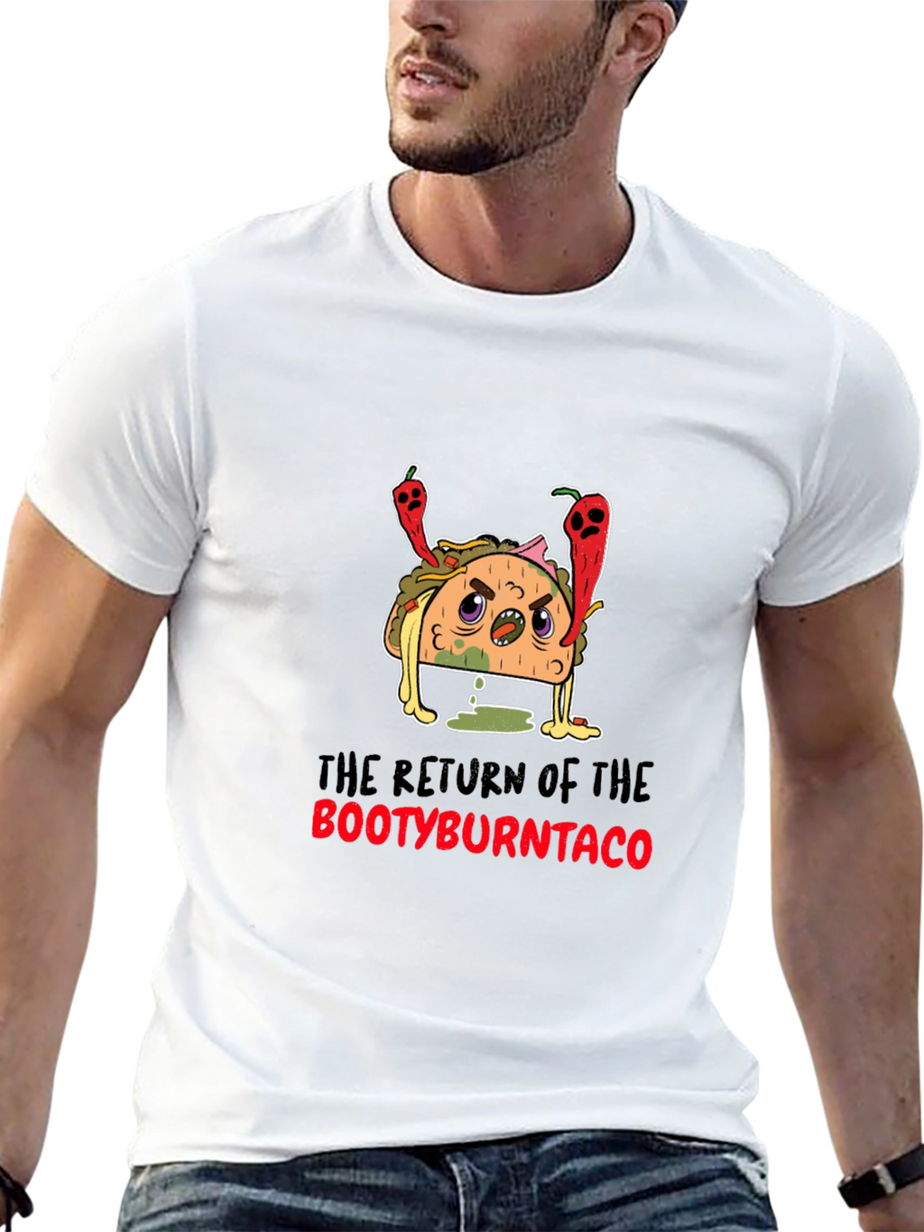 Bootyburntaco Graphic Tee - Black T-Shirt
