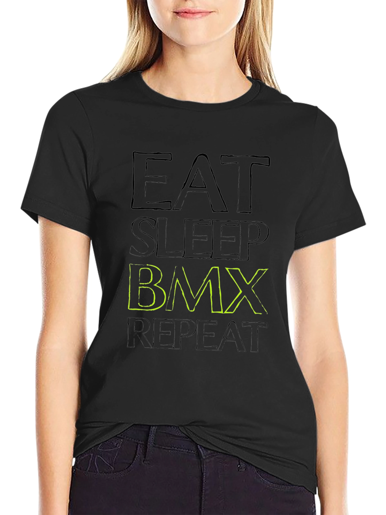 Eat Sleep BMX Repeat Graphic T-Shirt