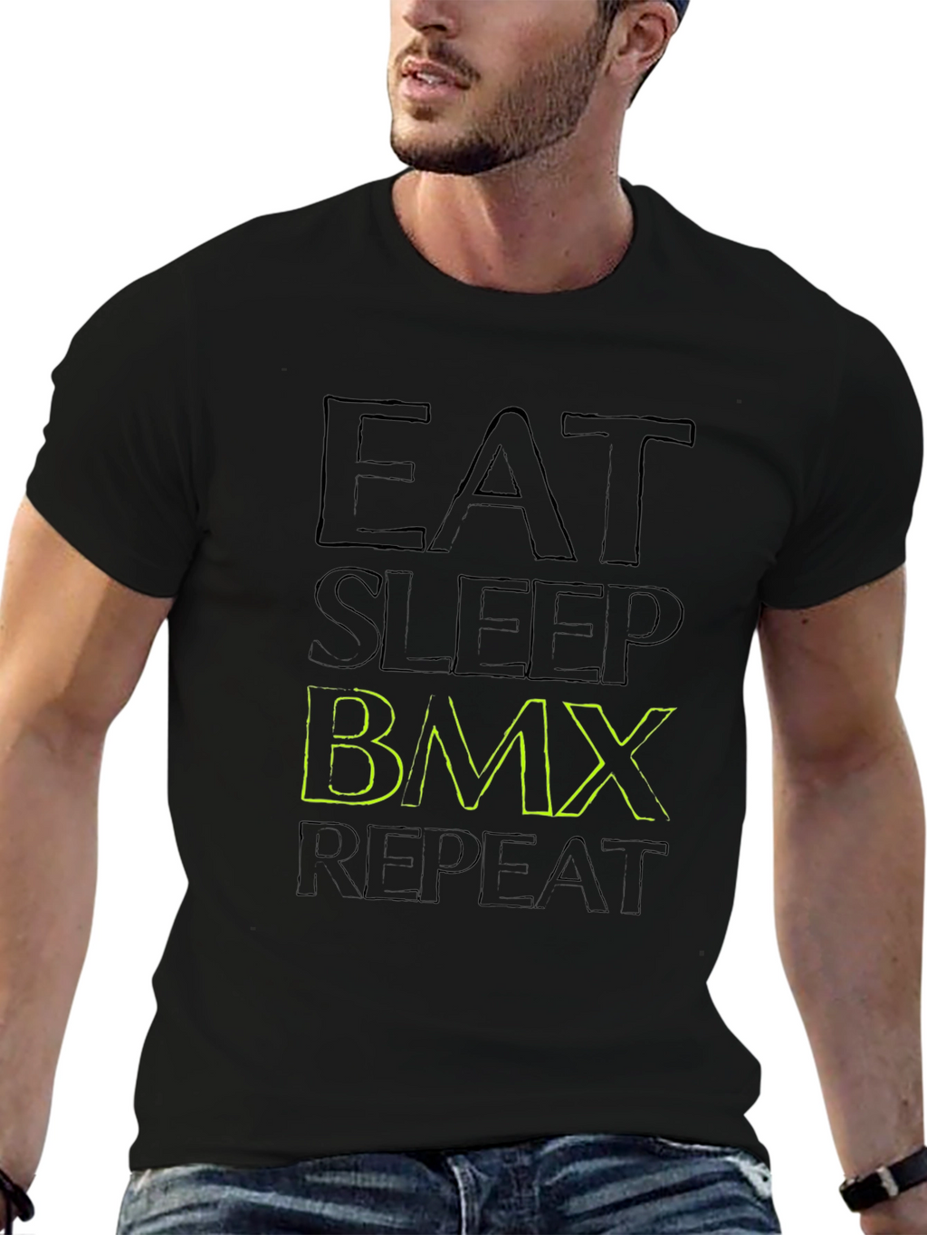 Eat Sleep BMX Repeat Graphic T-Shirt