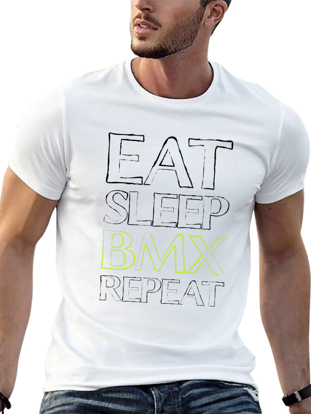 Eat Sleep BMX Repeat Graphic T-Shirt