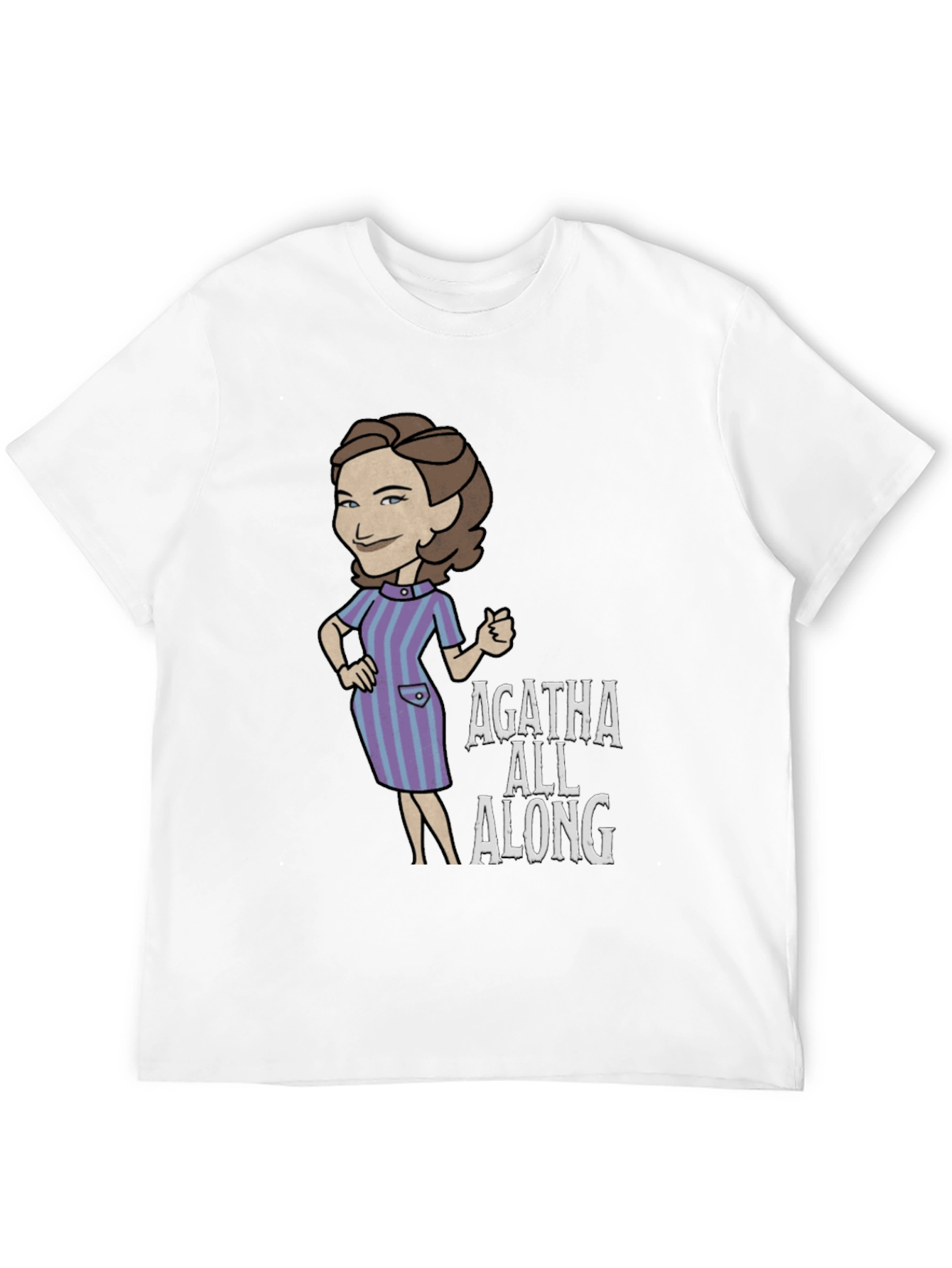 Agatha All Along Graphic Tee - Black Cotton T-Shirt