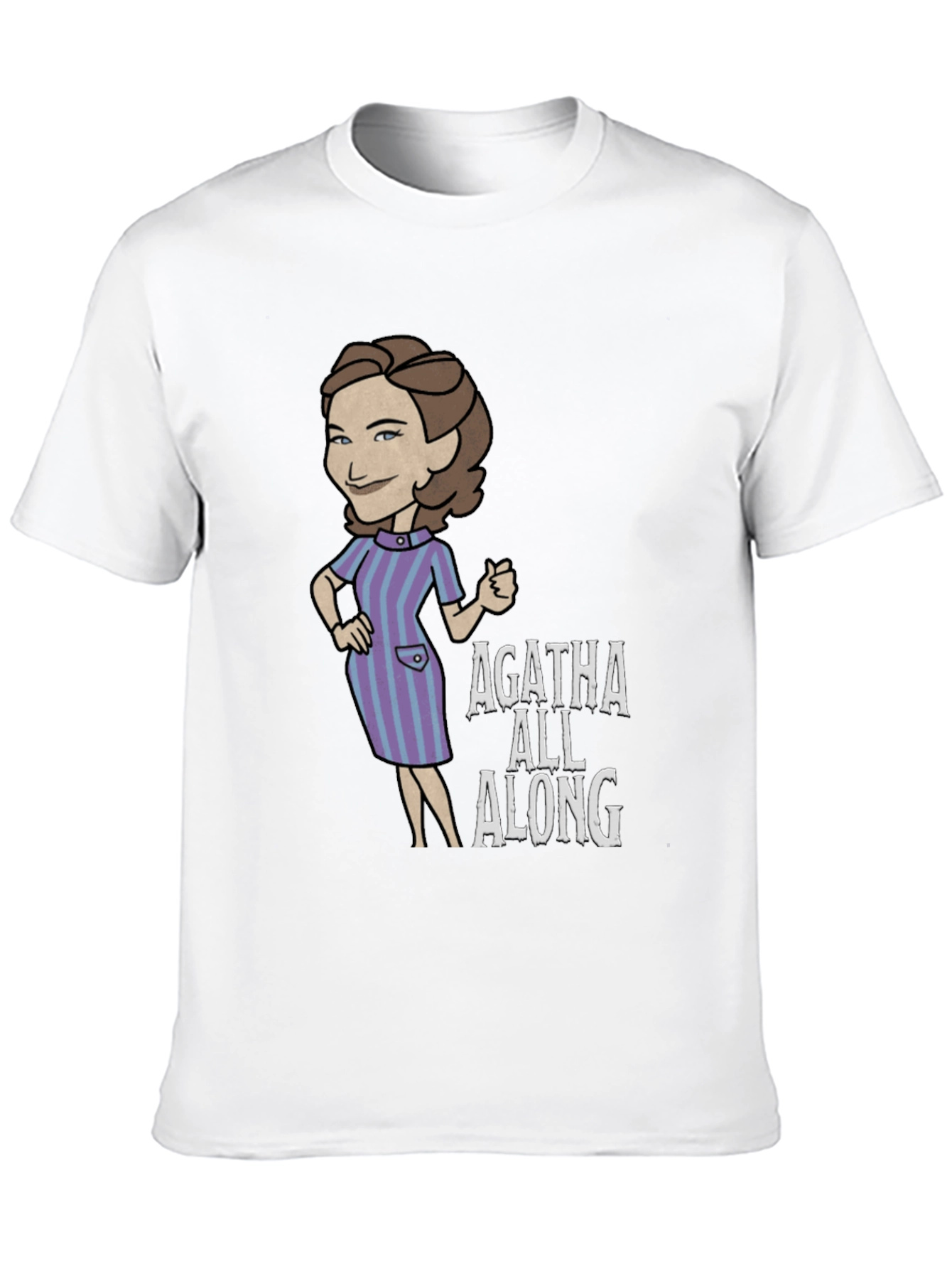 Agatha All Along Graphic Tee - Black Cotton T-Shirt
