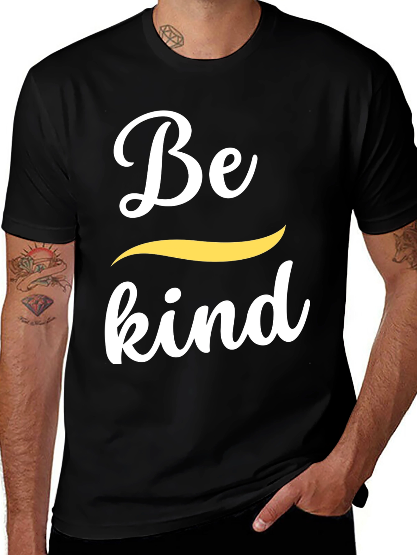 Be Kind Graphic Tee - Black Short Sleeve Shirt