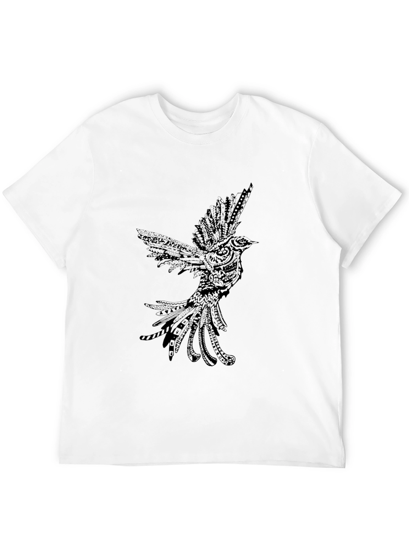 Black Bird Graphic Tee - Stylish Mens Shirt