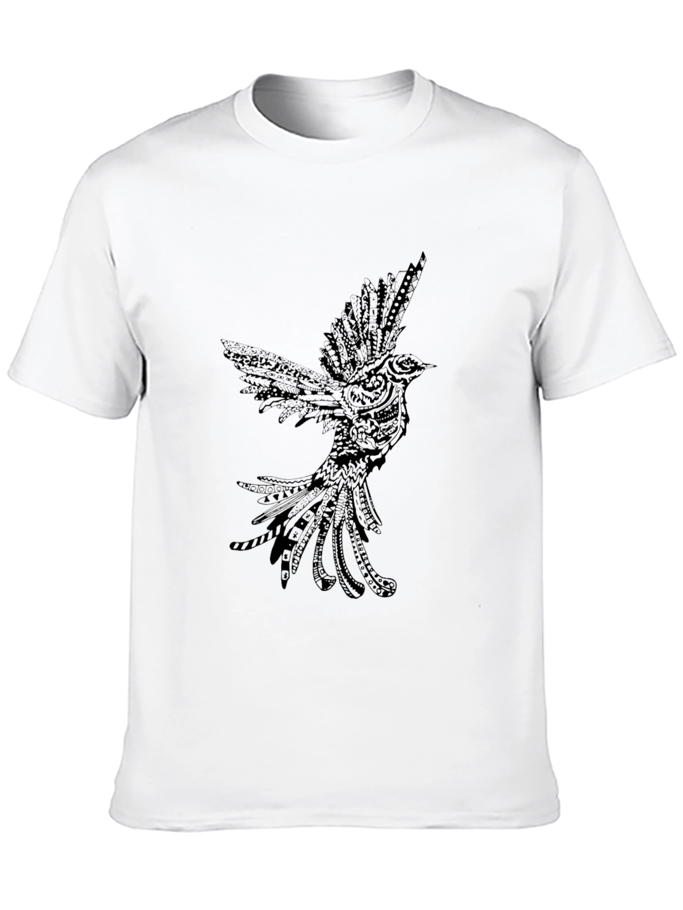 Black Bird Graphic Tee - Stylish Mens Shirt