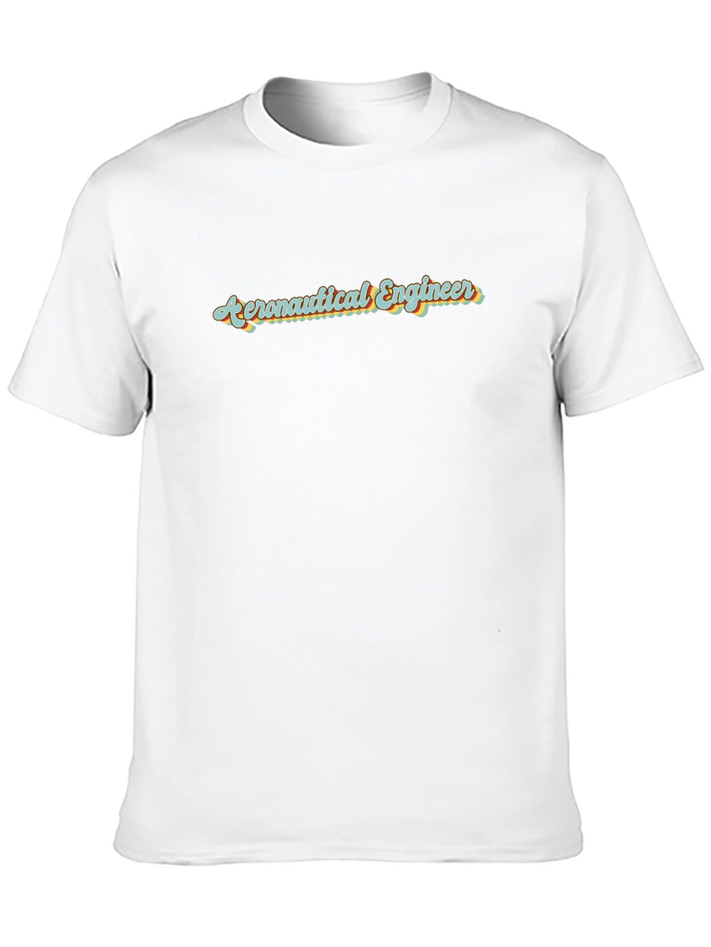 Aeronautical Engineer Retro T-Shirt - Black