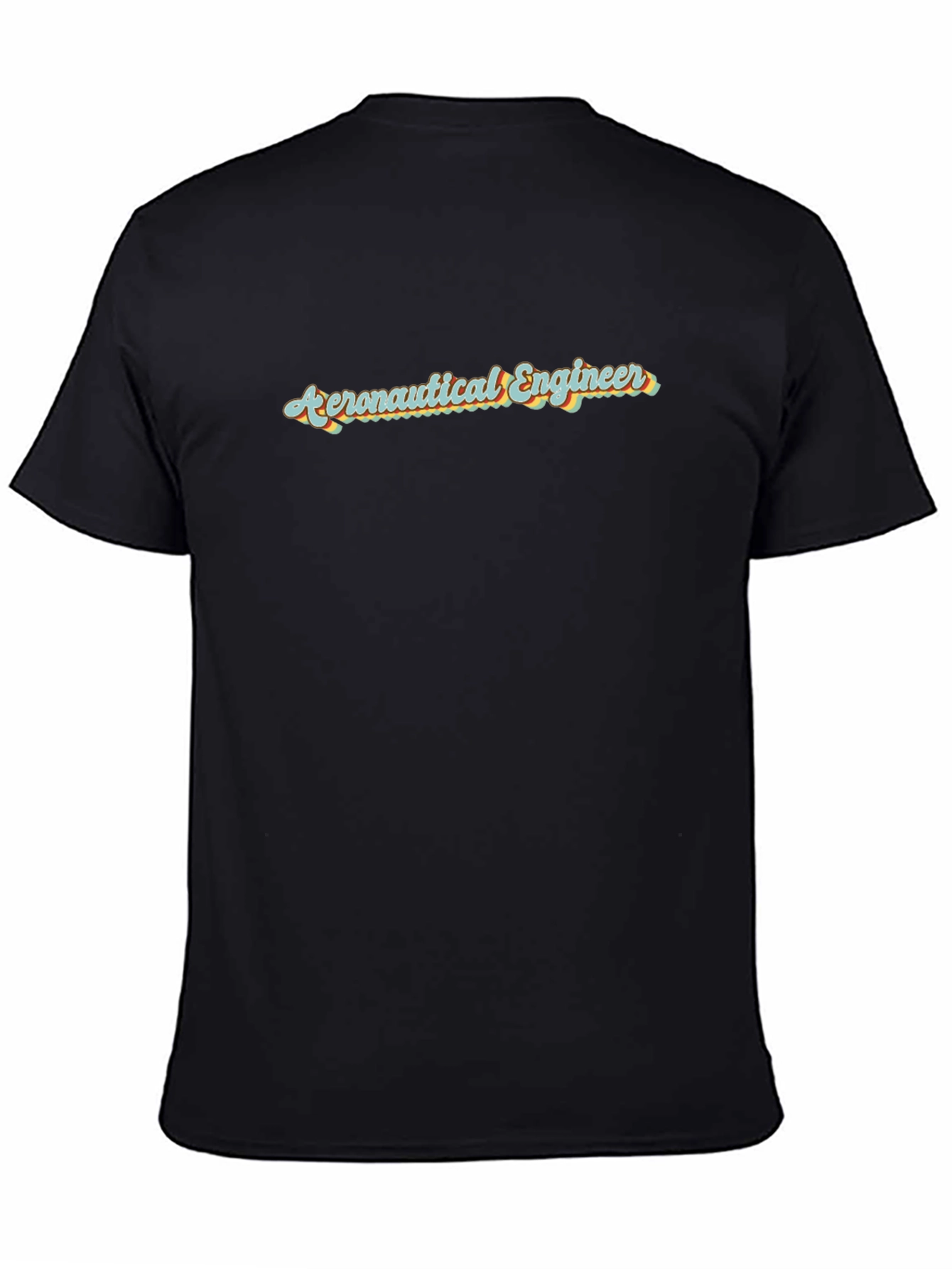 Aeronautical Engineer Retro T-Shirt - Black