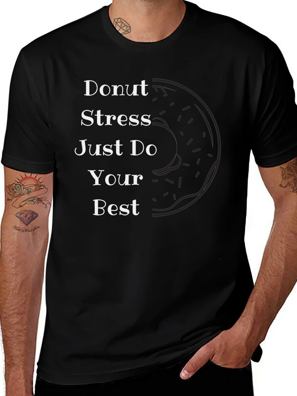 Donut Stress T-Shirt - Inspirational Graphic Tee