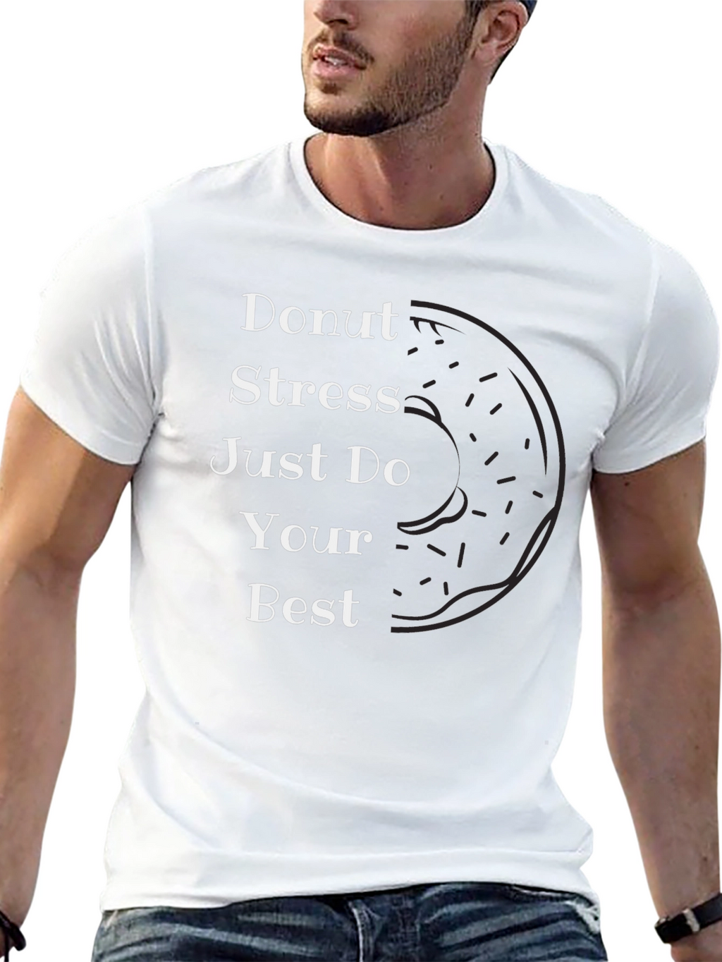 Donut Stress T-Shirt - Inspirational Graphic Tee