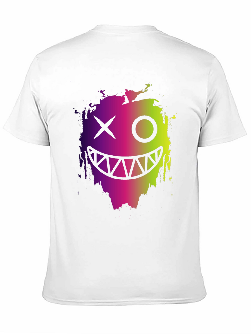 Cool Monster Face Graphic Black T-Shirt