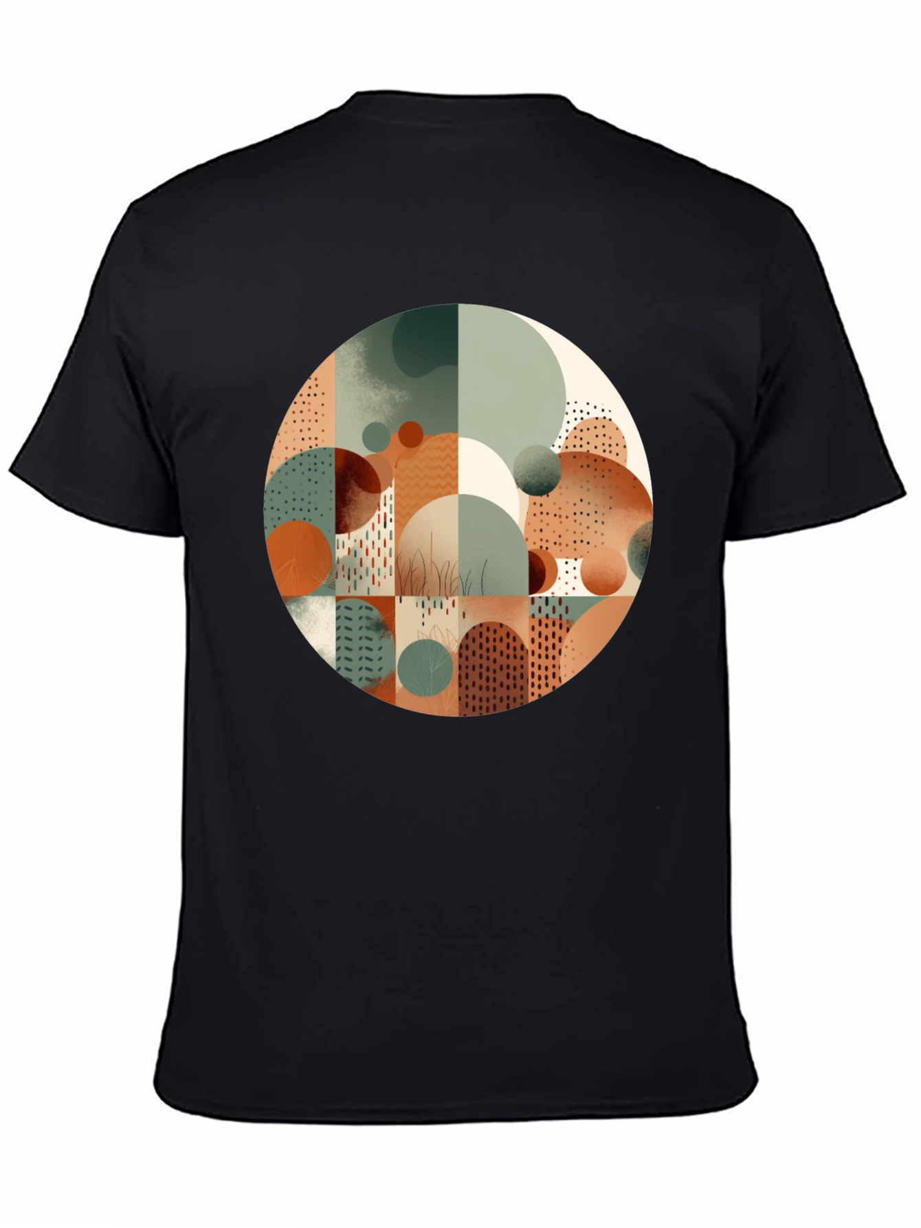 Abstract Geometric Circle Tee - Modern Art Shirt