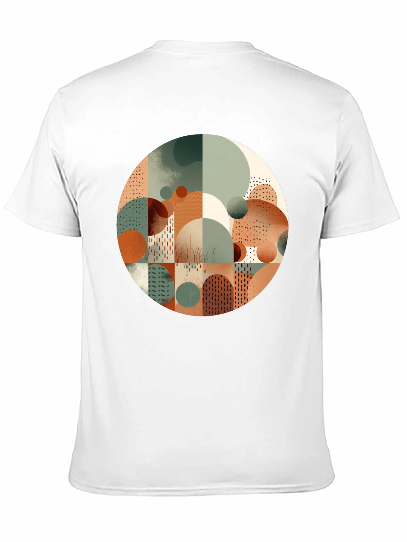 Abstract Geometric Circle Tee - Modern Art Shirt