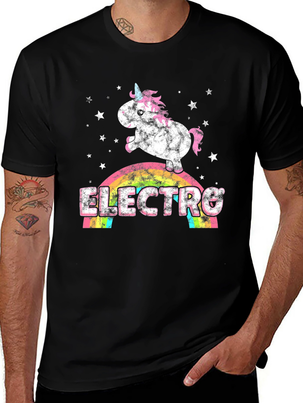 Electro Unicorn Rainbow T-Shirt