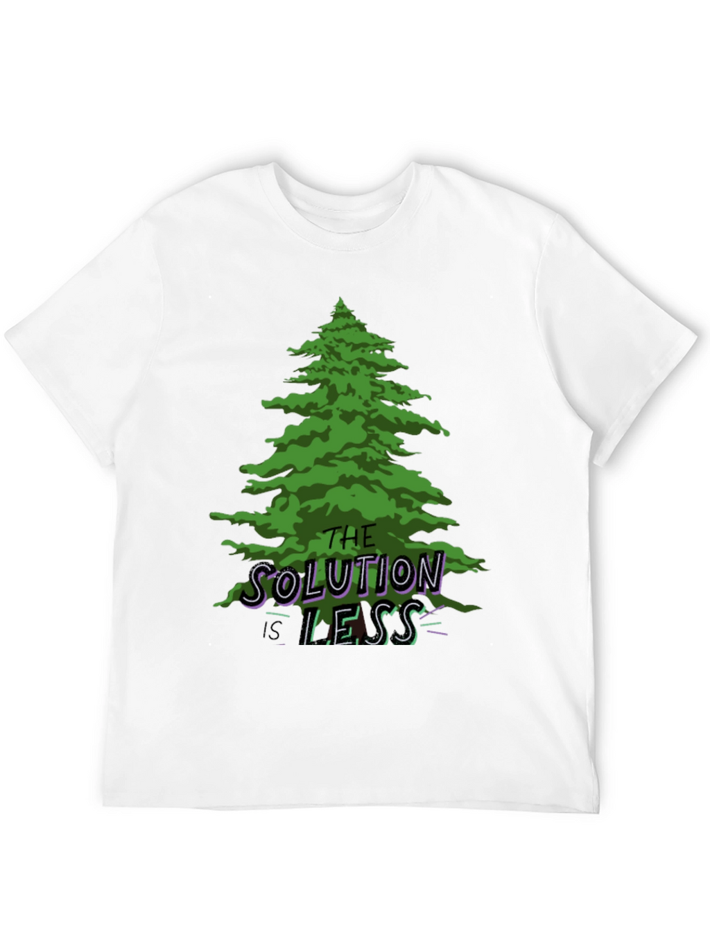 Eco-Friendly Graphic Tee: The Solution is Less