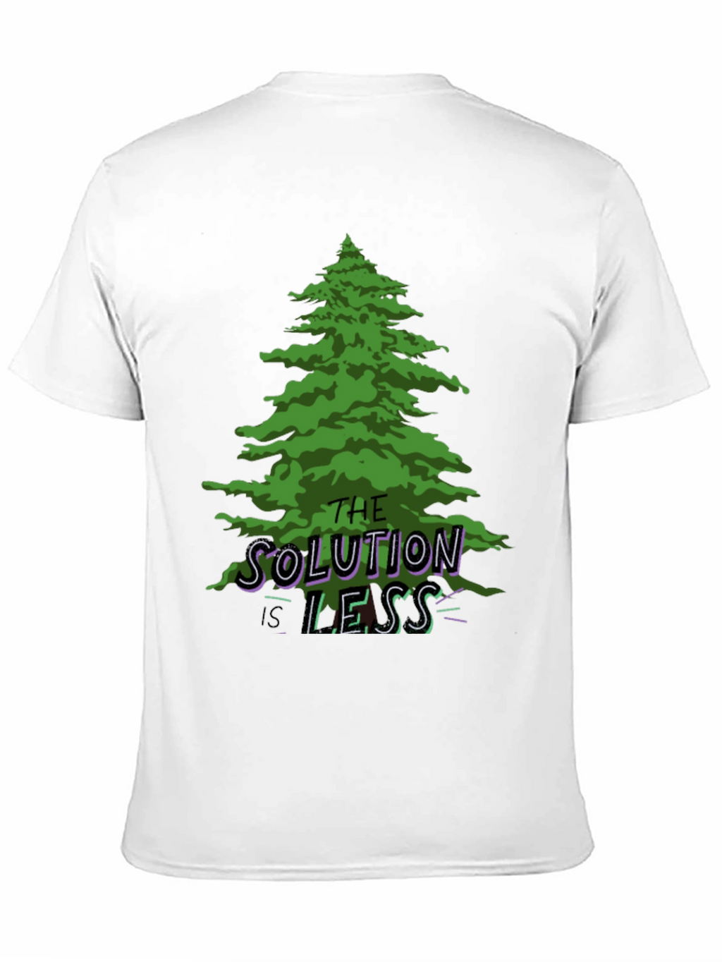 Eco-Friendly Graphic Tee: The Solution is Less