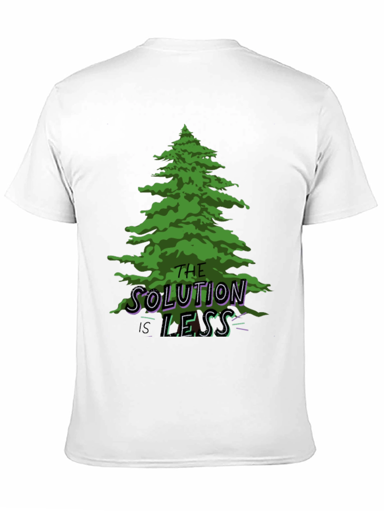 Eco-Friendly Graphic Tee: The Solution is Less