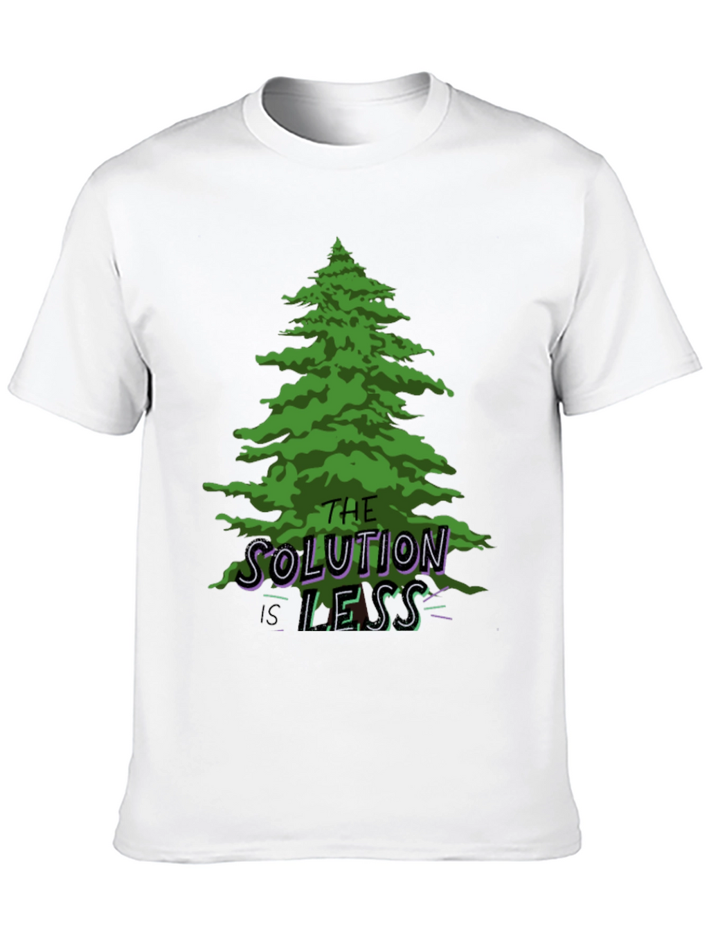 Eco-Friendly Graphic Tee: The Solution is Less